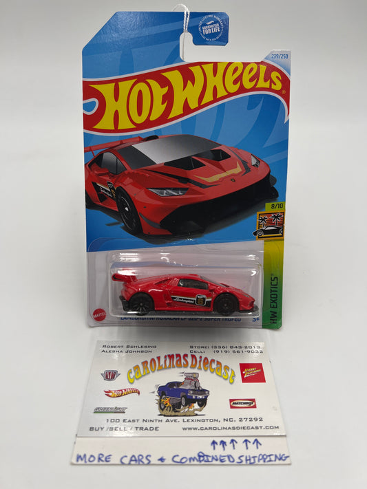 2024 Hot Wheels Q Case #239 Lamborghini Huracan LP 620-2 Super Trofeo Red 101G