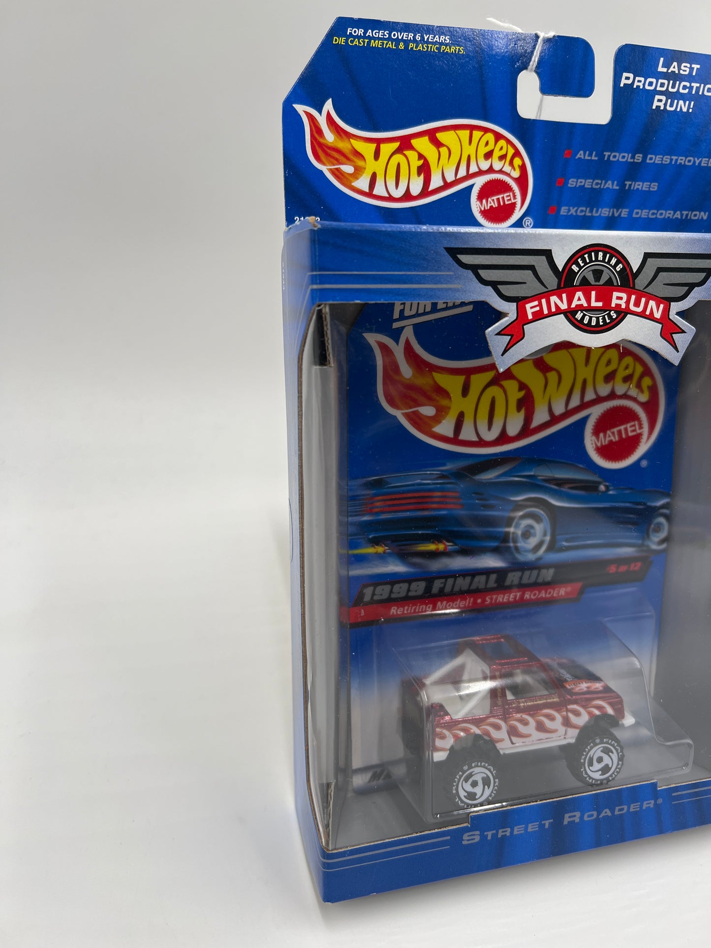 1999 Hot Wheels Final Run #5 Street Roader Red/White