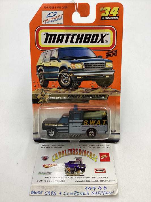 Matchbox 34/100 Chevy Ambulance 211D