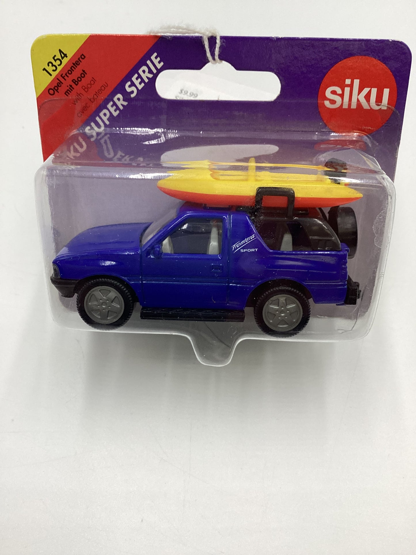 Siku #1354 Opel Frontera with Boat Blue SR