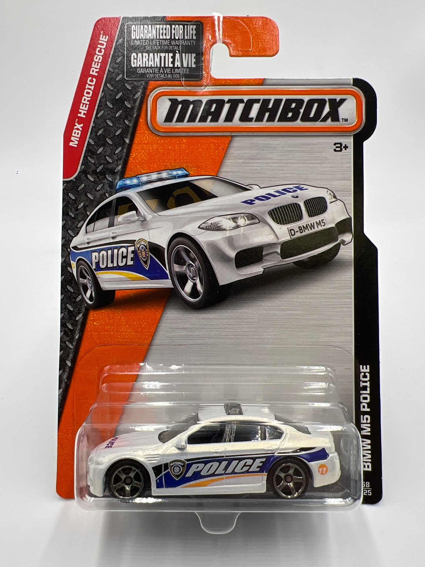 Matchbox MBX Heroic Rescue #68 BMW M5 Police White 206B