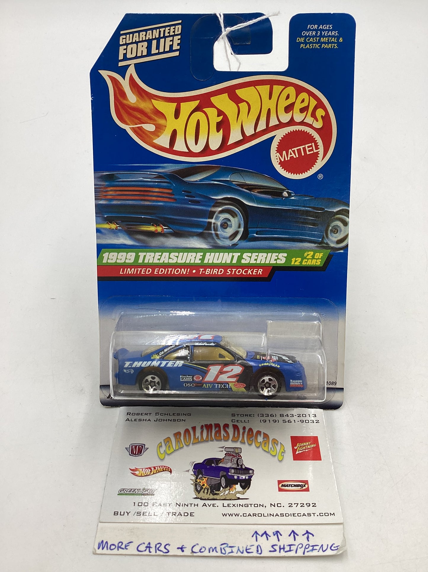 1999 Hot Wheels Treasure Hunt 2/12 T-Bird Stocker #930 275G