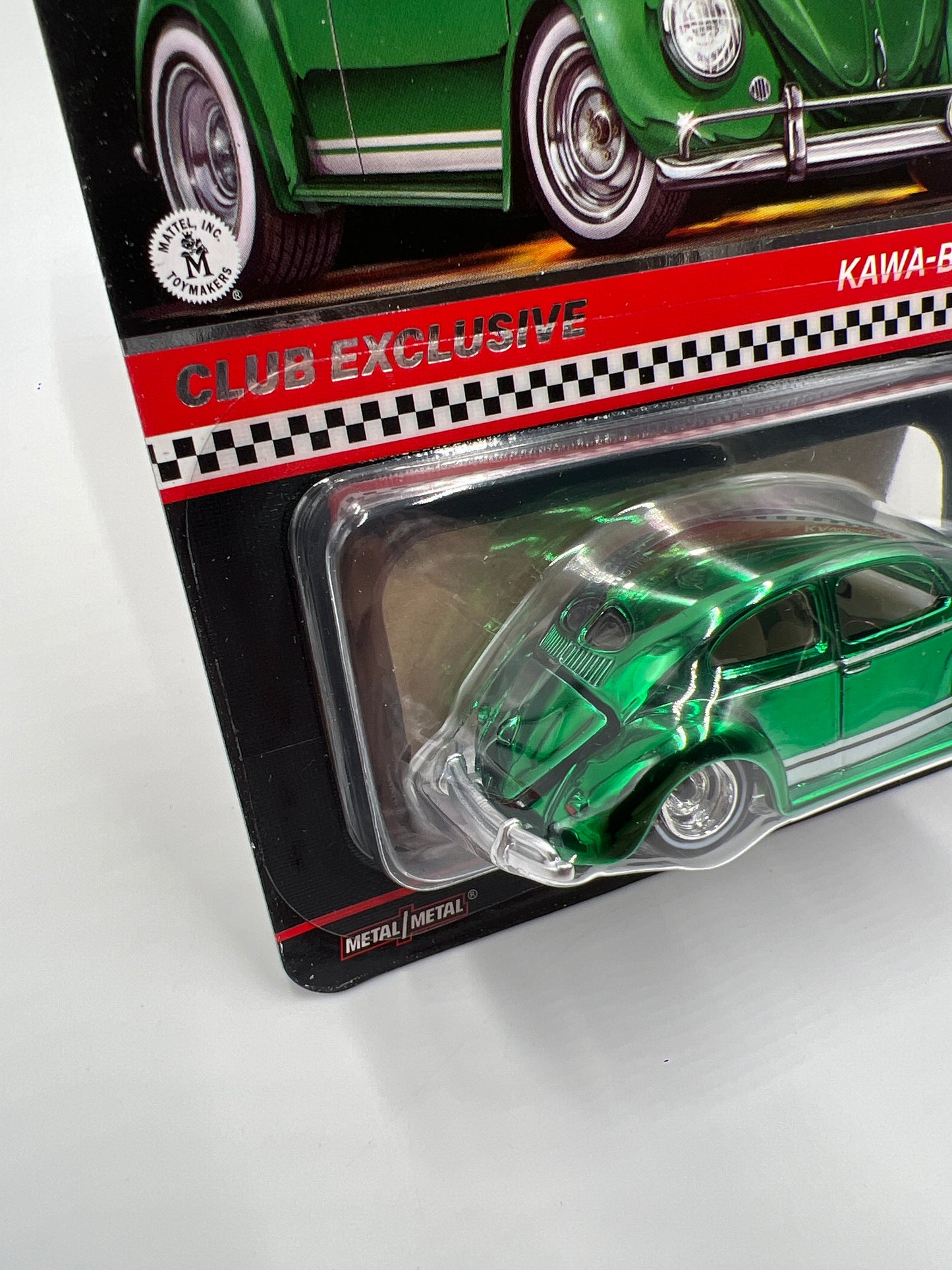 2024 Hot Wheels RLC Club Exclusive Kawa-Bug-A Green W/Protector W/Patch & Button