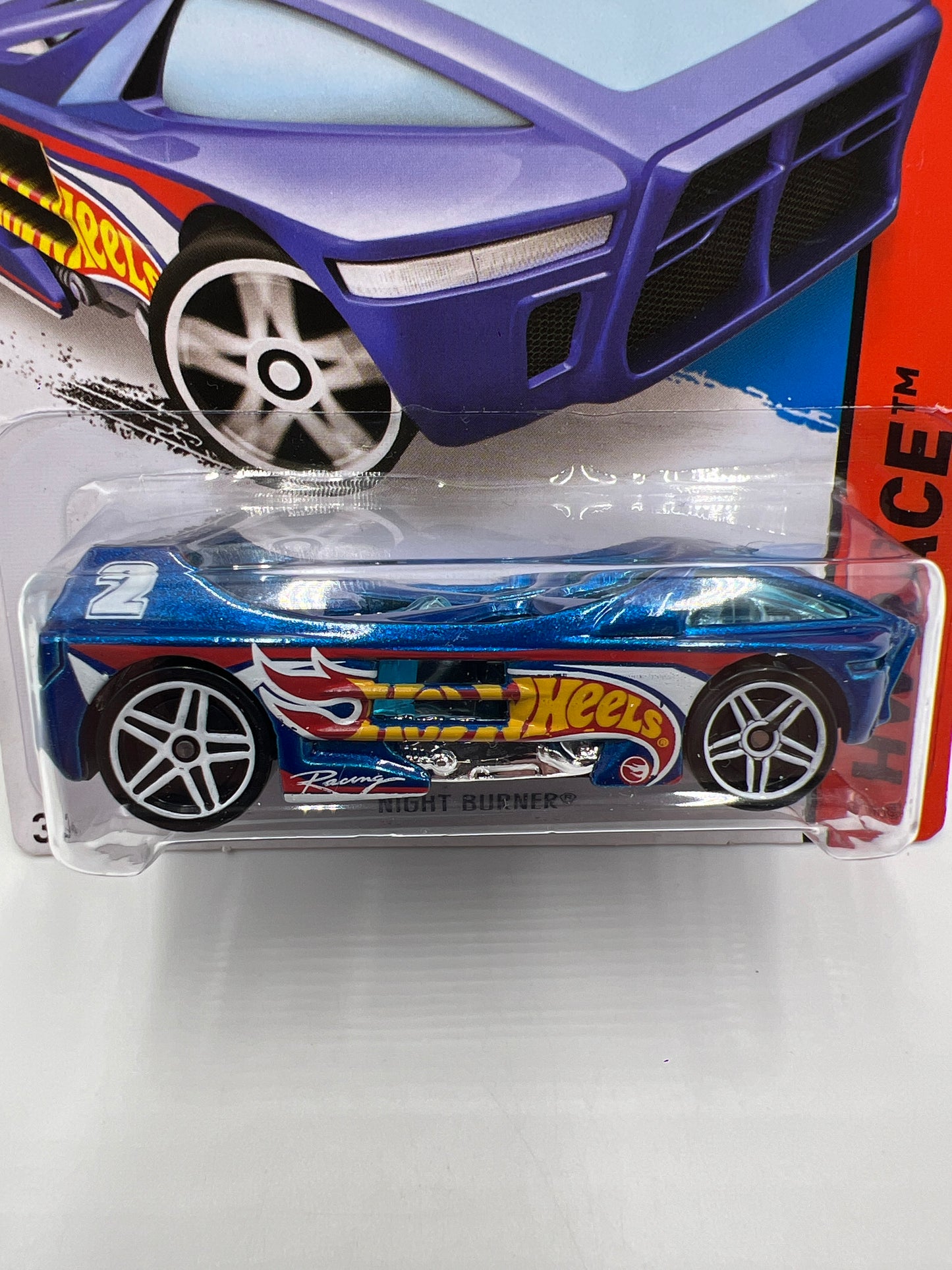 2014 Hot Wheels Race Treasure Hunt #147 Night Burner Blue 274F