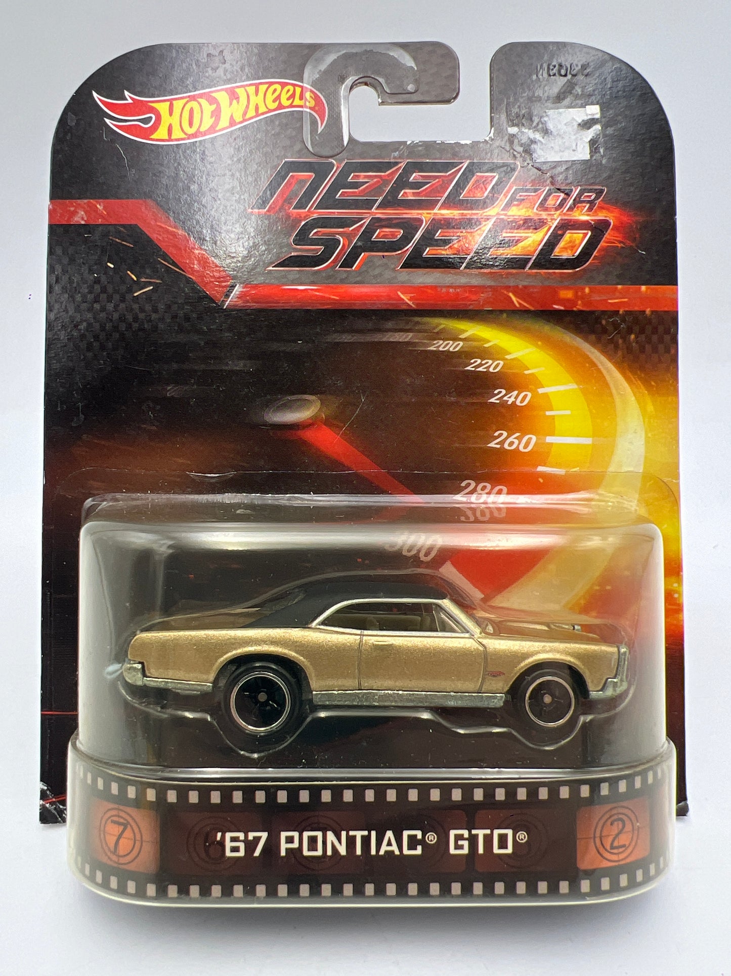 Hot Wheels Retro Entertainment Need For Speed 67 Pontiac GTO Gold 241F