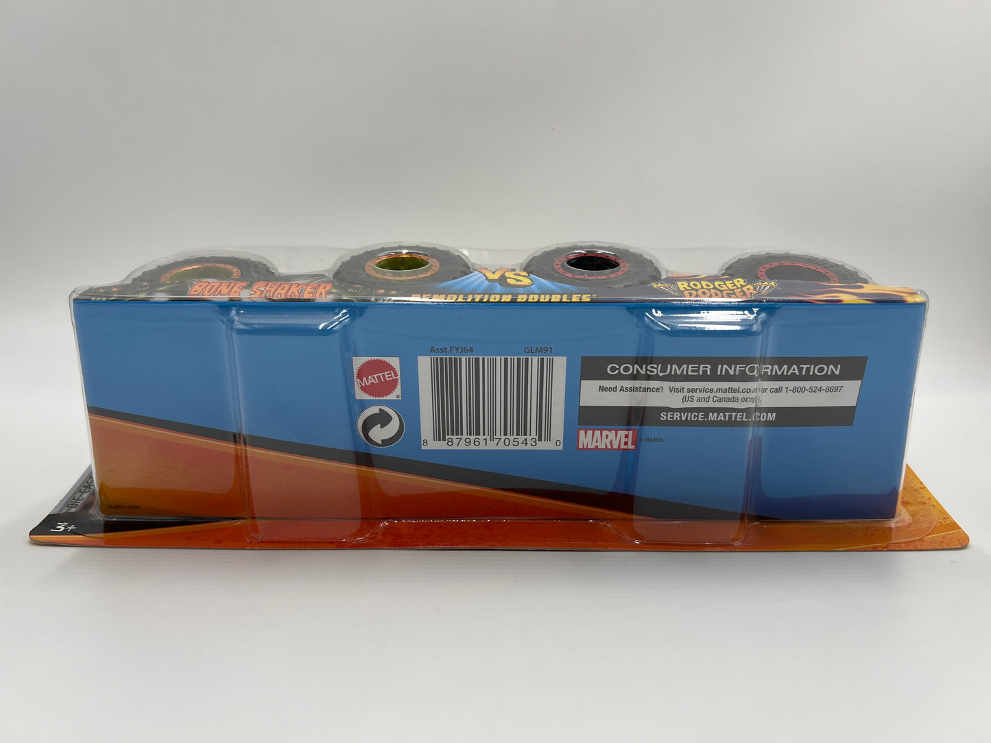 Hot Wheels Monster Trucks Demolition Doubles Bone Shaker Vs Rodger Dodger 136E