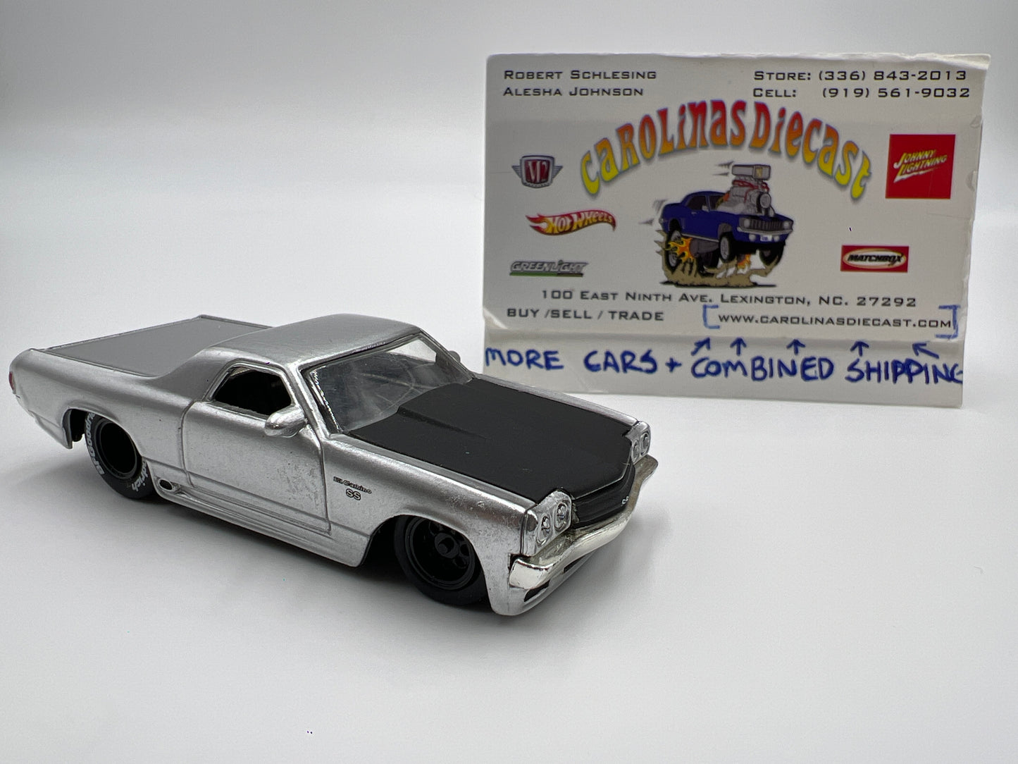 Jada Toys Big Time Muscle 1970 Chevy El Camino Silver Loose