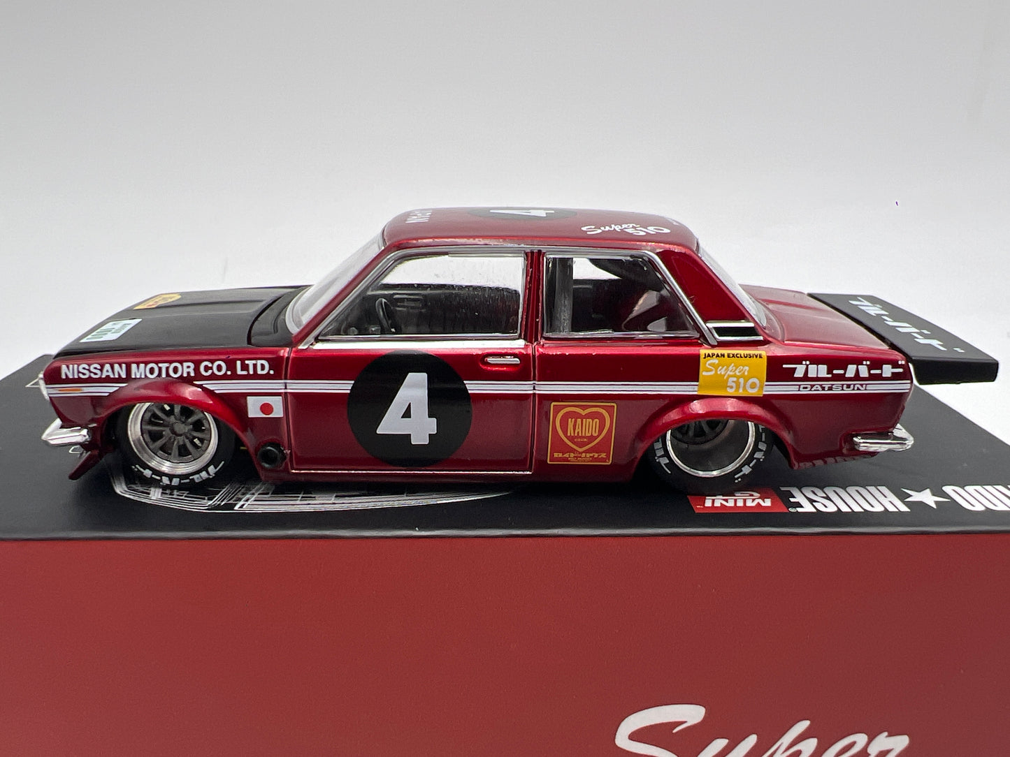 Mini GT Kaido House #087 Datsun 510 Pro Street JPN V1 Red