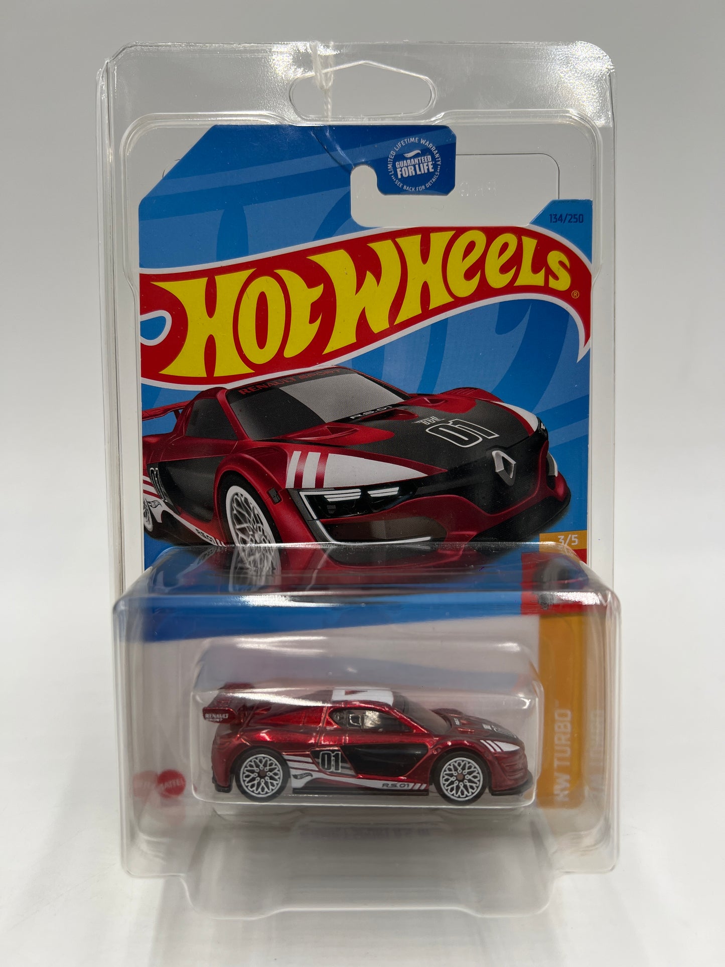 2023 Hot Wheels Super Treasure Hunt #134 Renault Sport R.S. 01 Red W/Protector Bad J Hook