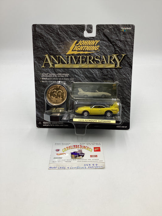 Johnny Lightning Anniversary Series Yellow 1970 Plymouth Superbird 191E