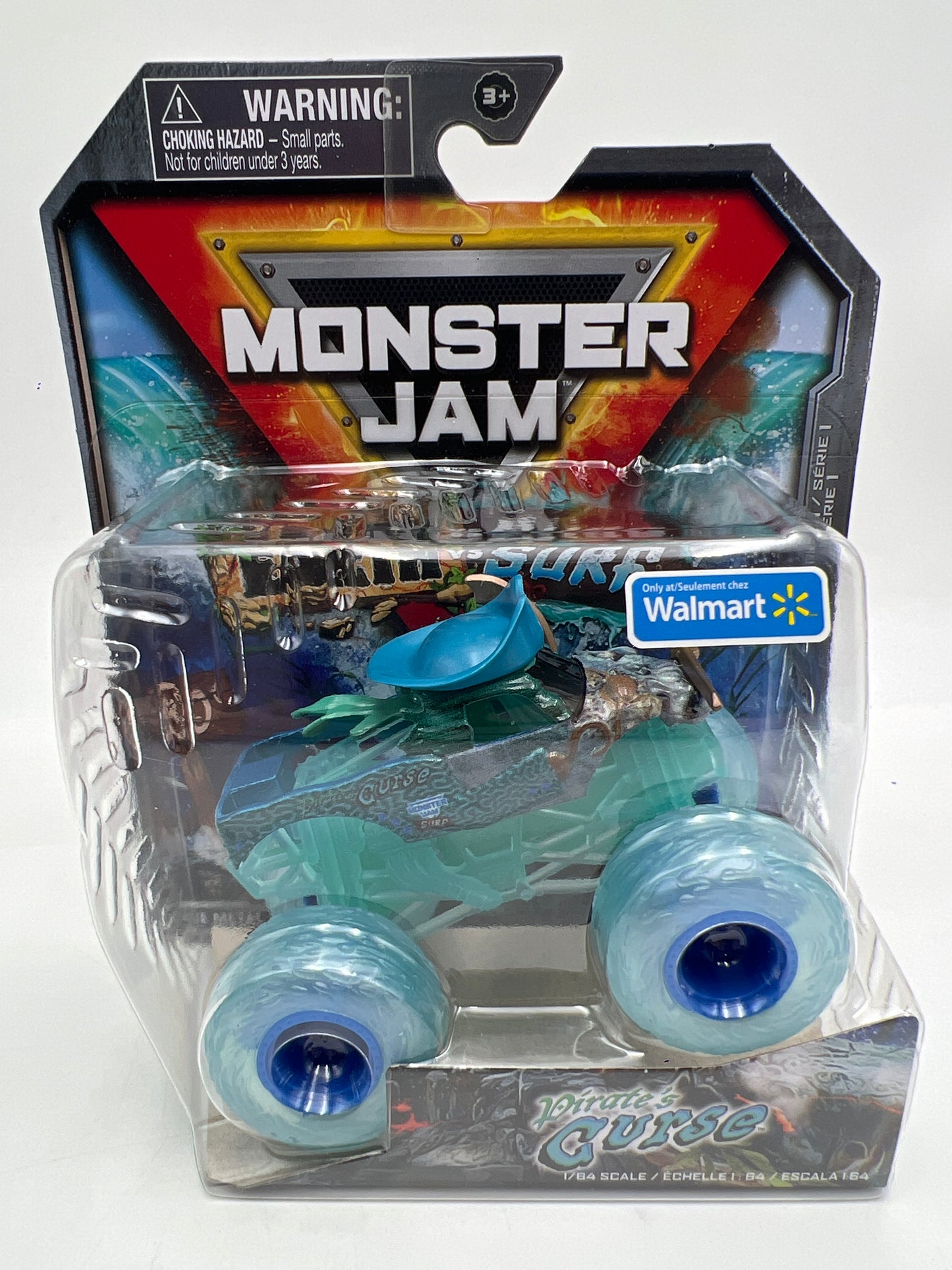 Monster Jam Walmart Exclusive Series 1 Earth vs Surf Pirates Curse