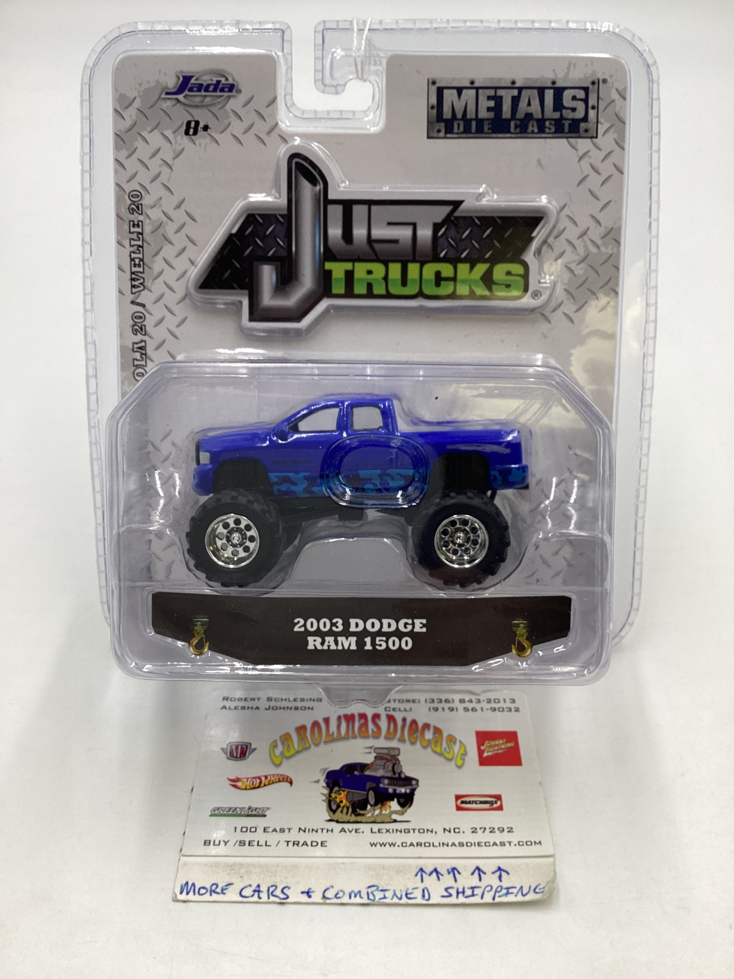ミニカー 2003 Dodge Ram Jada Toys 1/24 JADA DUB CITY 2003 DODGE RAM 1500 SILVER 1:24 DIECAST MODEL NEW NO