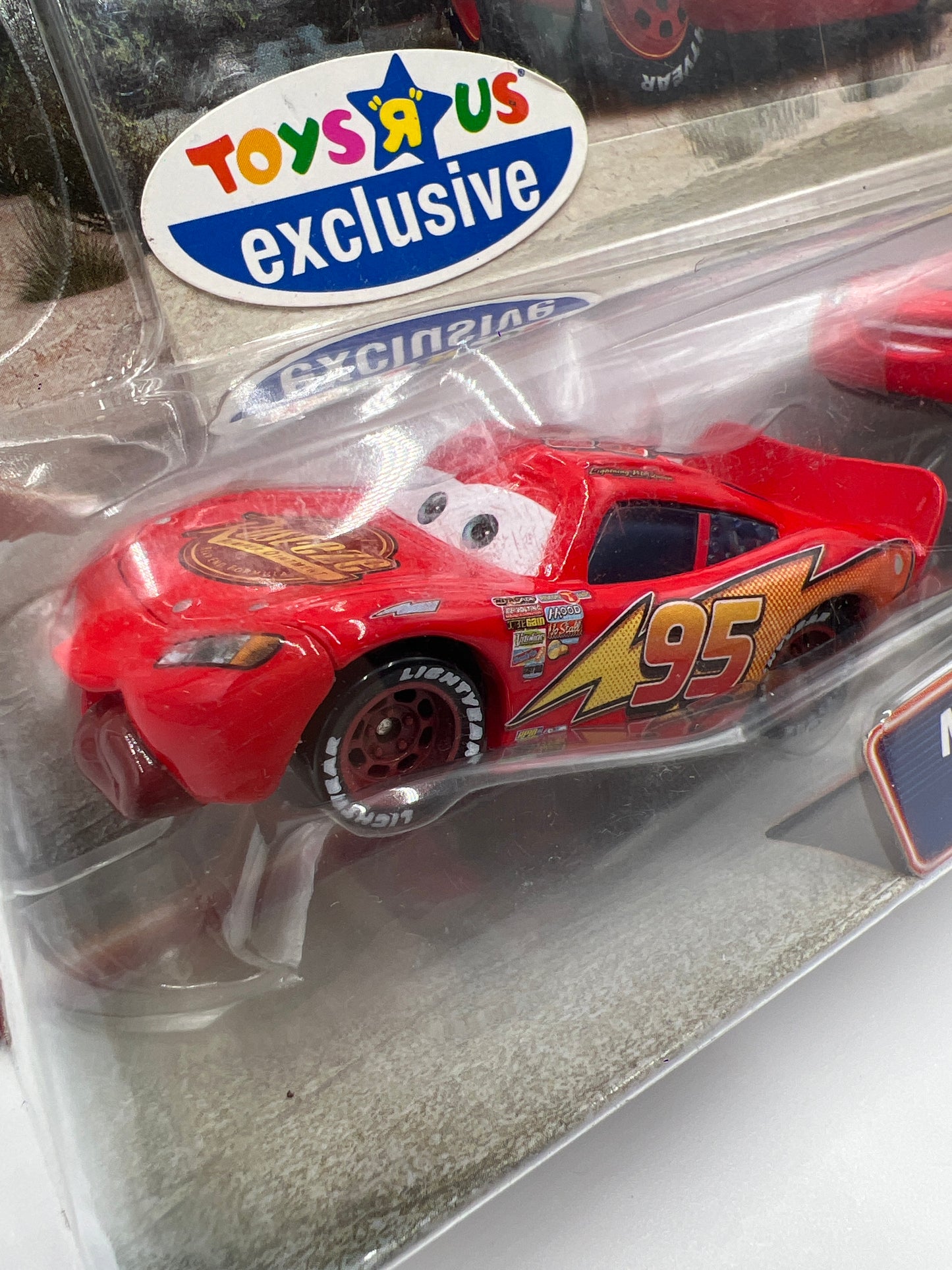 Disney Pixar Cars Supercharged Movie Doubles Toys R Us Exclusive Lightning McQueen & Tongue McQueen