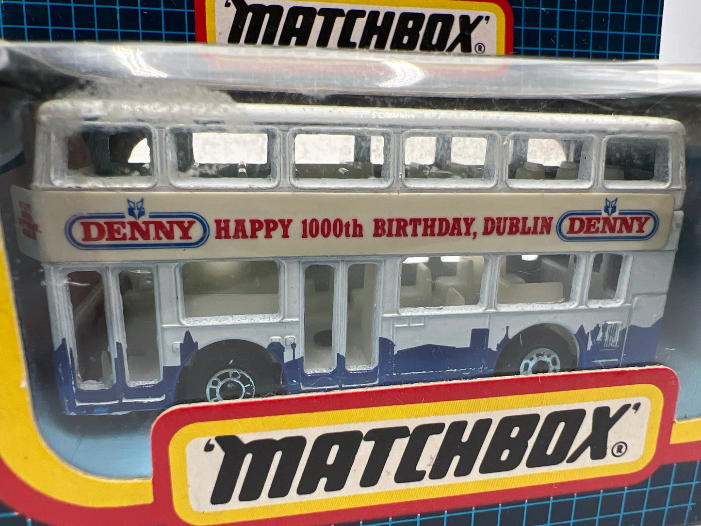 Matchbox Unpunched #17 Denny 1000th Birthday Dublin London Bus White