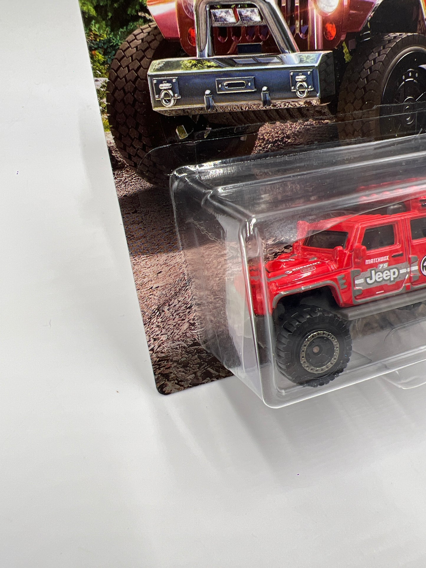 Matchbox Jeep Anniversary Edition Series Jeep Wrangler Superlift Red 157D