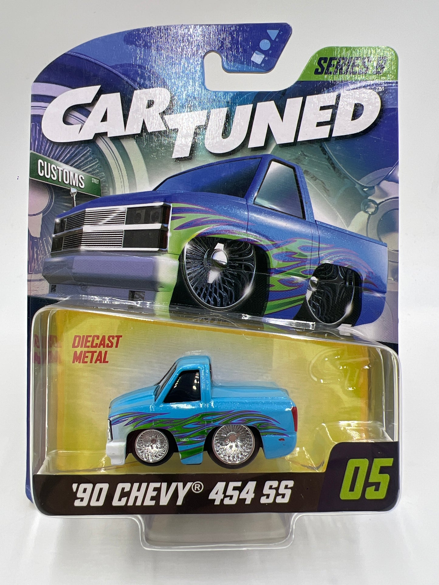 2025 MGA Car Tuned Series 8 #5 90 Chevy 454 SS Blue 183E