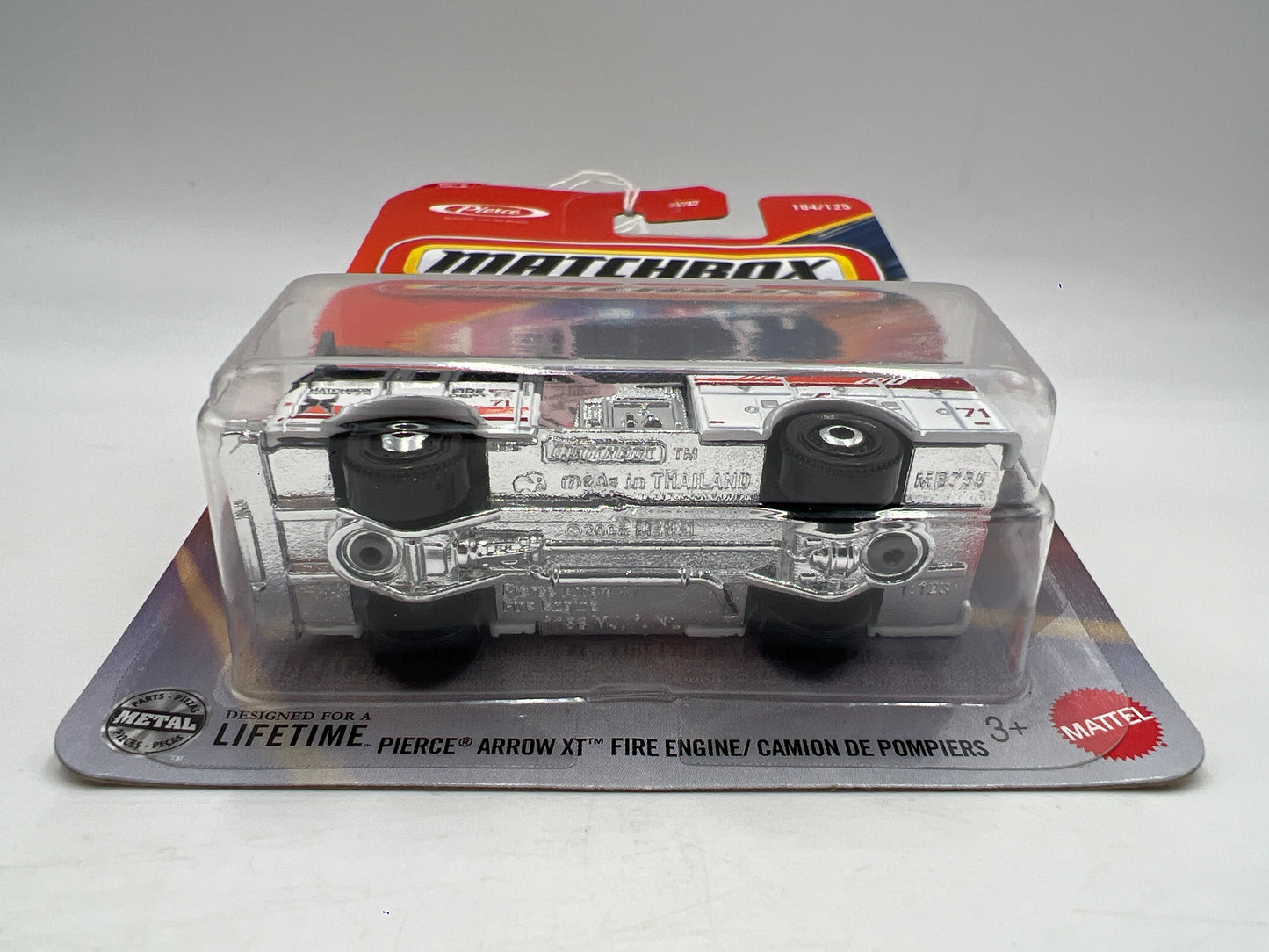 Matchbox #104 Pierce Arrow XT Fire Engine White 211G