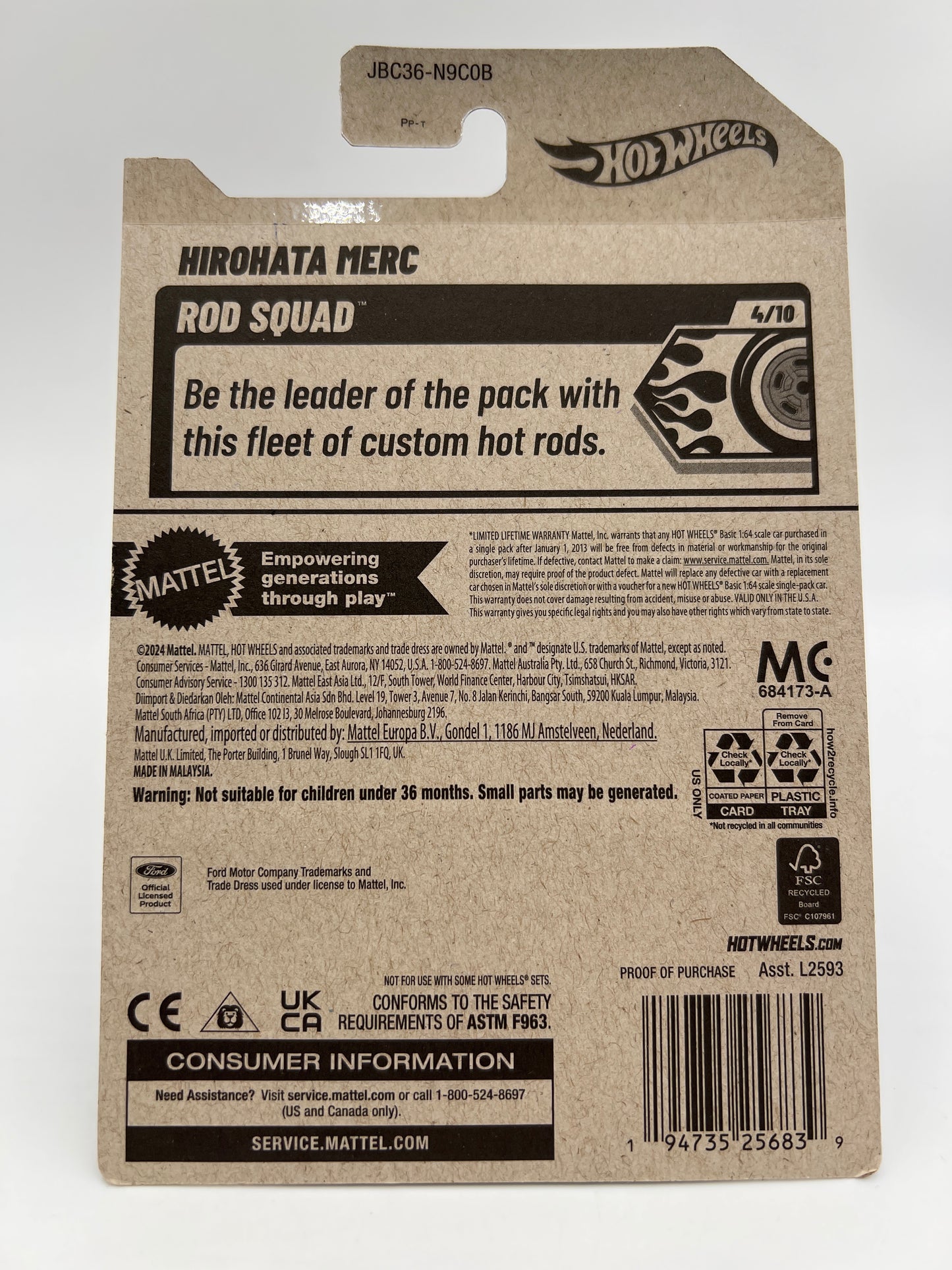 2025 Hot Wheels C Case Super Treasure Hunt #46 Hirohata Merc Purple W/Protector