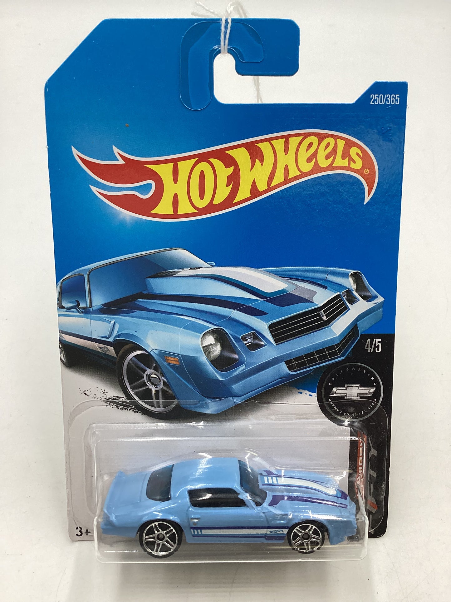 2017 Hot wheels #250 Light Blue 81 Camaro 14H