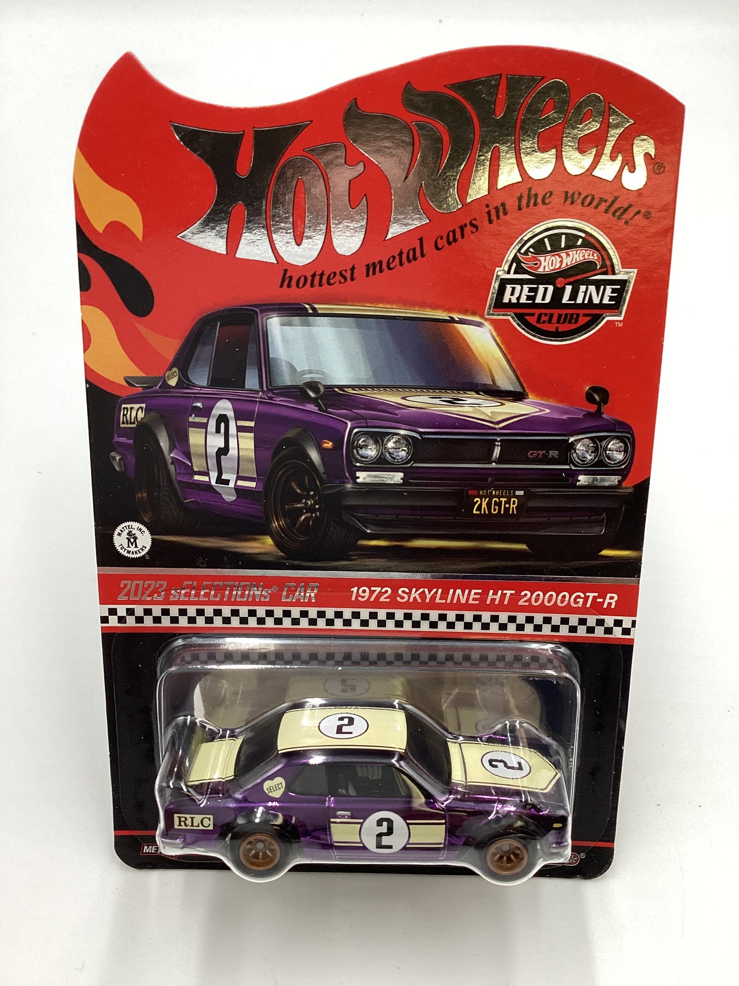 2023 Hot Wheels RLC sELECTIONs 1972 Skyline H/T 2000GT-R Purple with protector