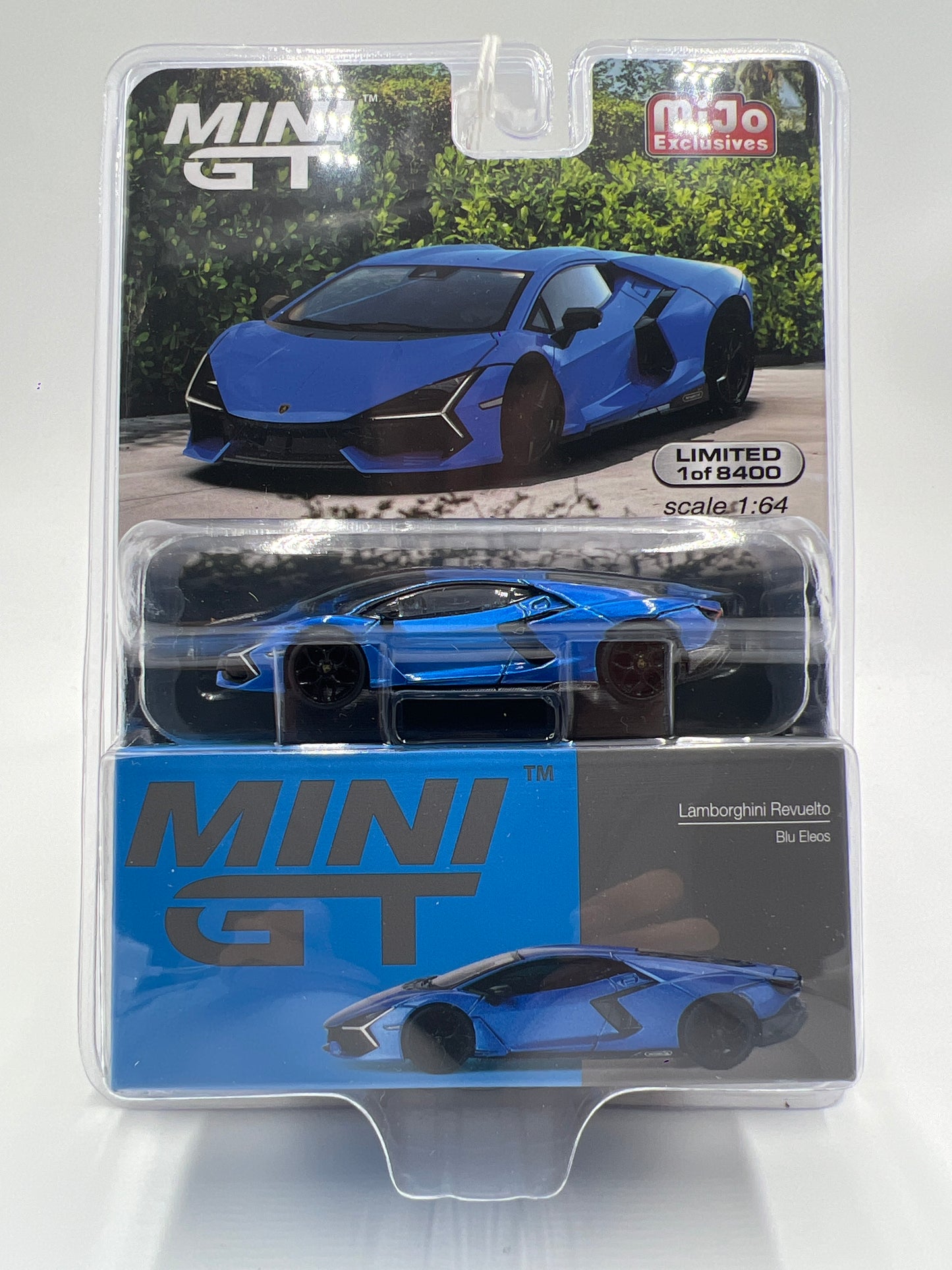 Mini GT Mijo Exclusives #748 Lamborghini Revuelto Blue