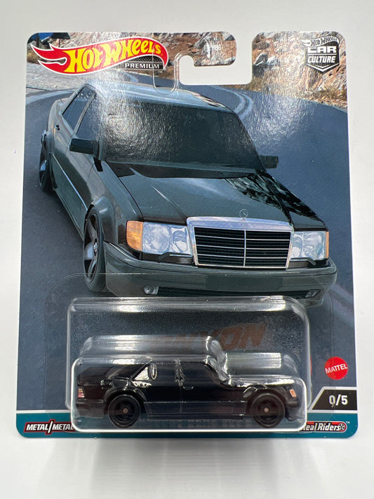 Hot Wheels Premium Car Culture Canyon Warriors CHASE #0 Mercedes-Benz 500 E Black W/Protector