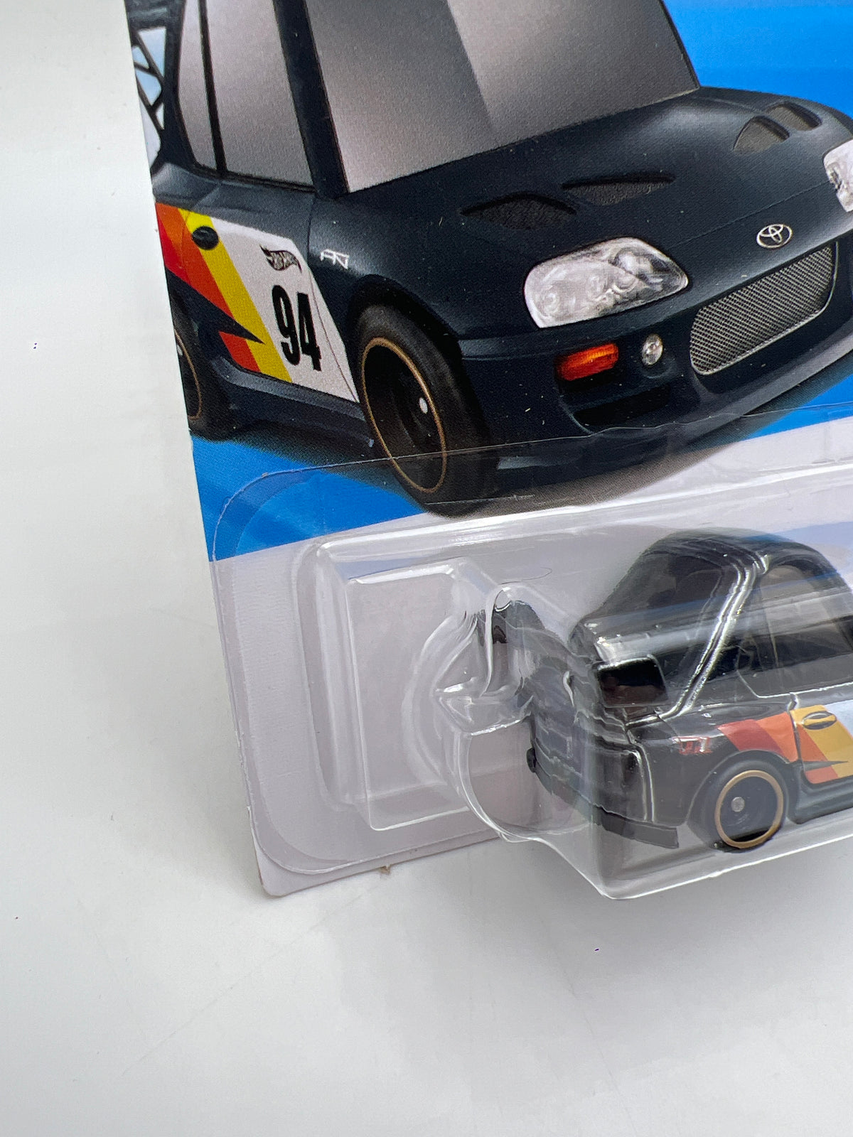 2026 Hot Wheels Super Treasure Hunt #222 94 Toyota Supra Black W/Protector
