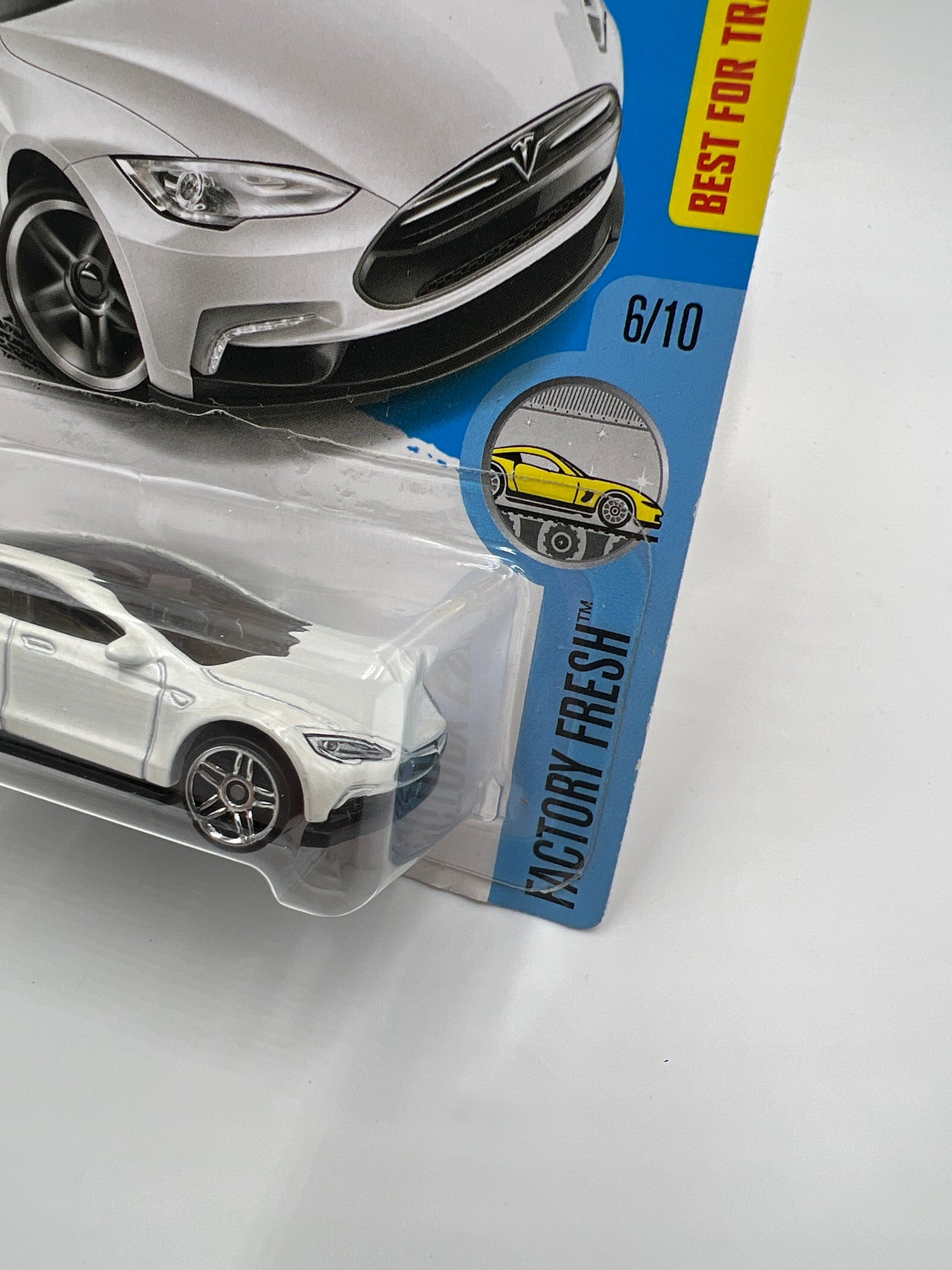 2017 Hot Wheels Factory Fresh #175 Tesla Model S White 50B
