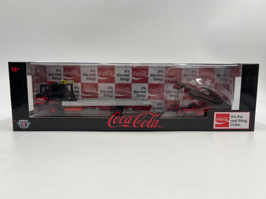 M2 Machines Auto Haulers CHASE Coca Cola 1966 Ford C-950 & 1969 Ford Mustang Funny Car TW27