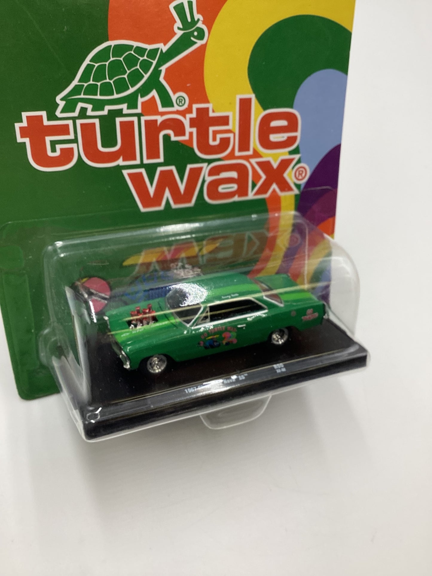 M2 Machines Auto Driver Turtle Wax 1967 Chevrolet Nova SS Green R90 193E