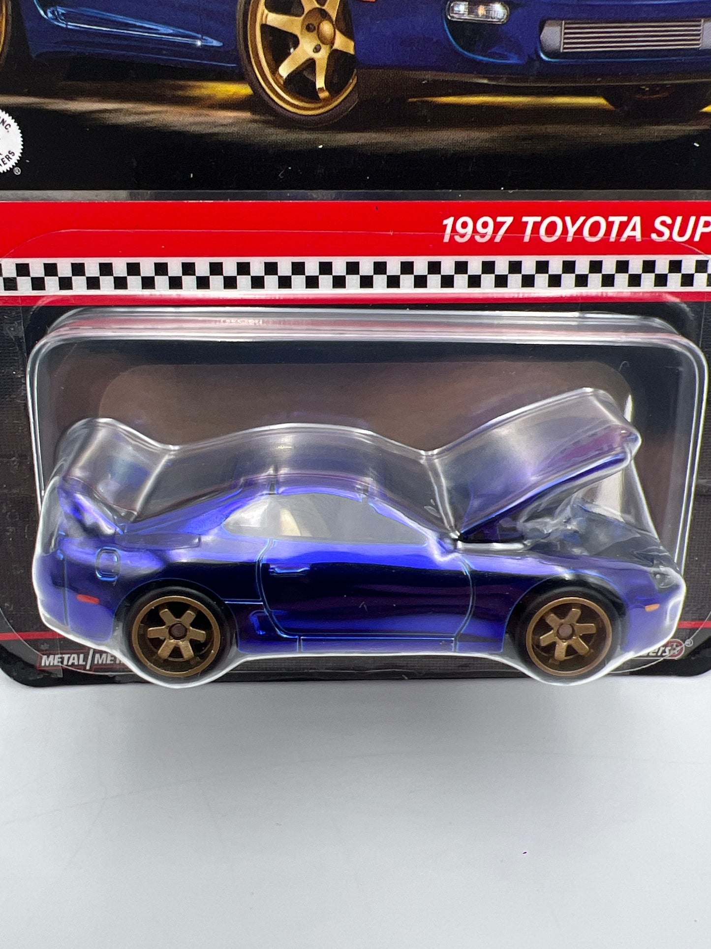 2024 Hot Wheels RLC 1997 Toyota Supra Blue W/Protector Taped Blister