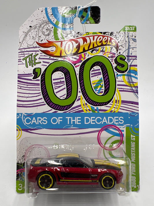 Hot Wheels Cars of the Decades The 00s #32 2005 Ford Mustang GT Red