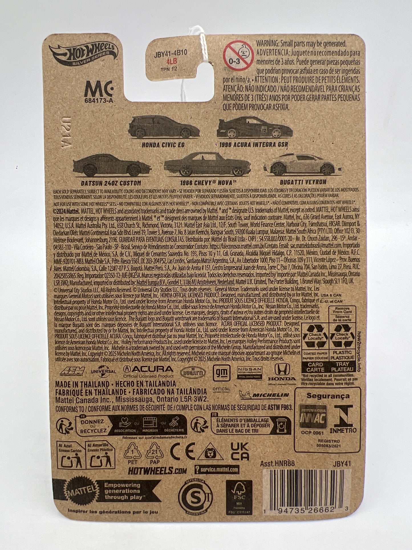 Hot Wheels Silver Series Fast & Furious Racing Course #3 Datsun 240Z Custom Yellow 161K