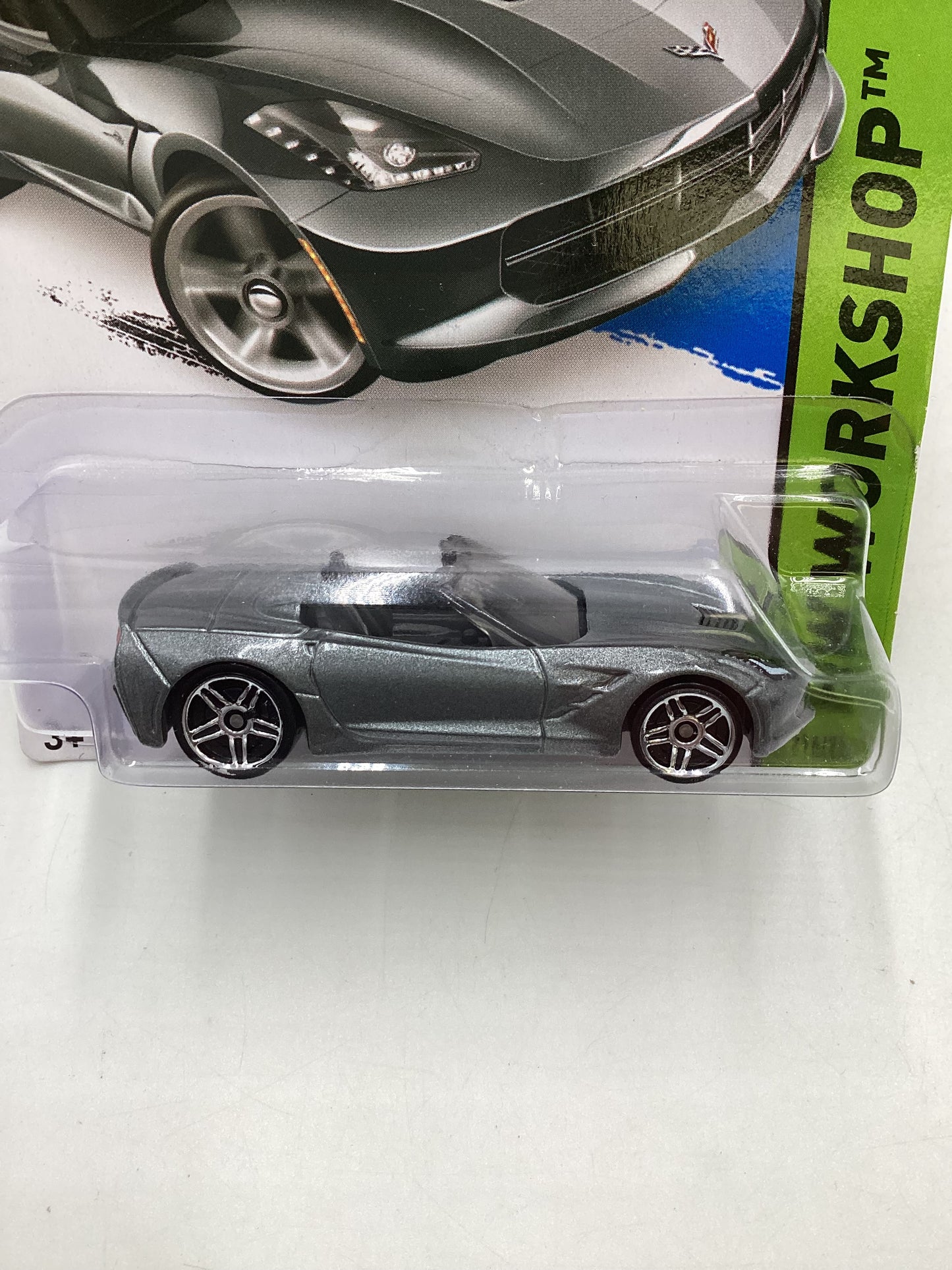 2015 Hot Wheels Workshop #216 14 Corvette Stingray Silver 4A