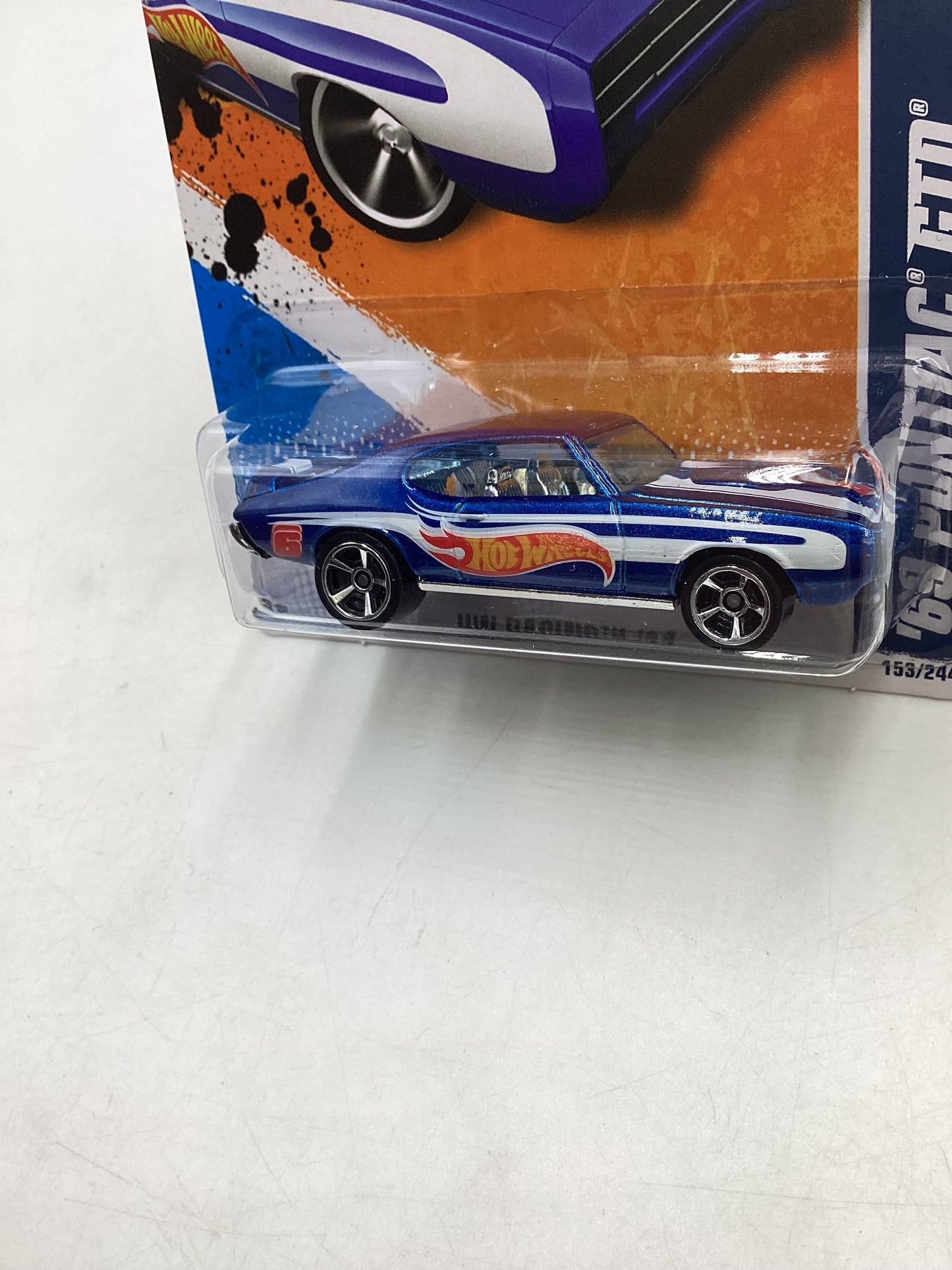 2011 Hot Wheels #153 69 Pontiac GTO Blue Factory Sealed 39C