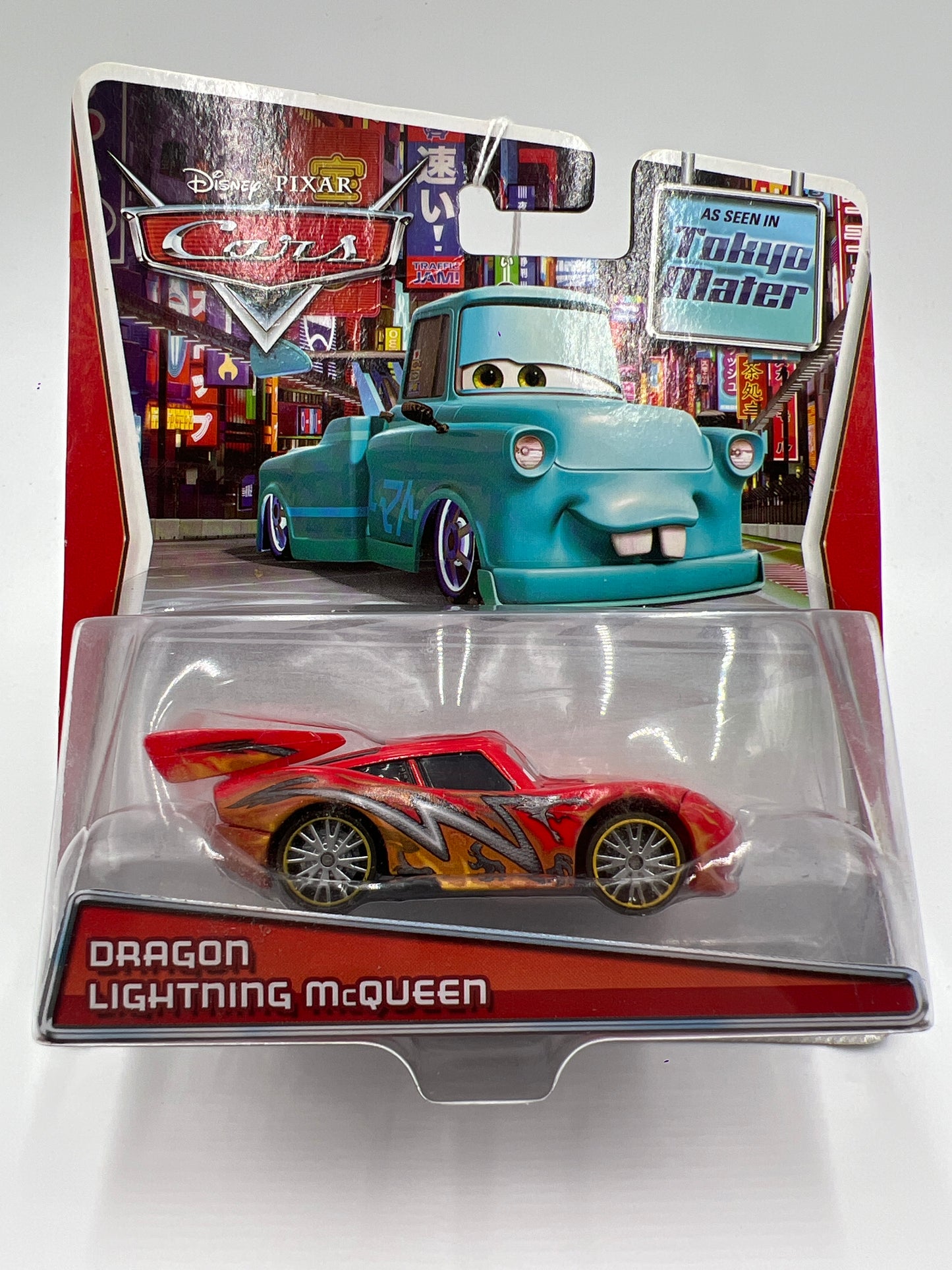 Disney Pixar Cars Tokyo Mater Dragon Lightning McQueen Red HTF