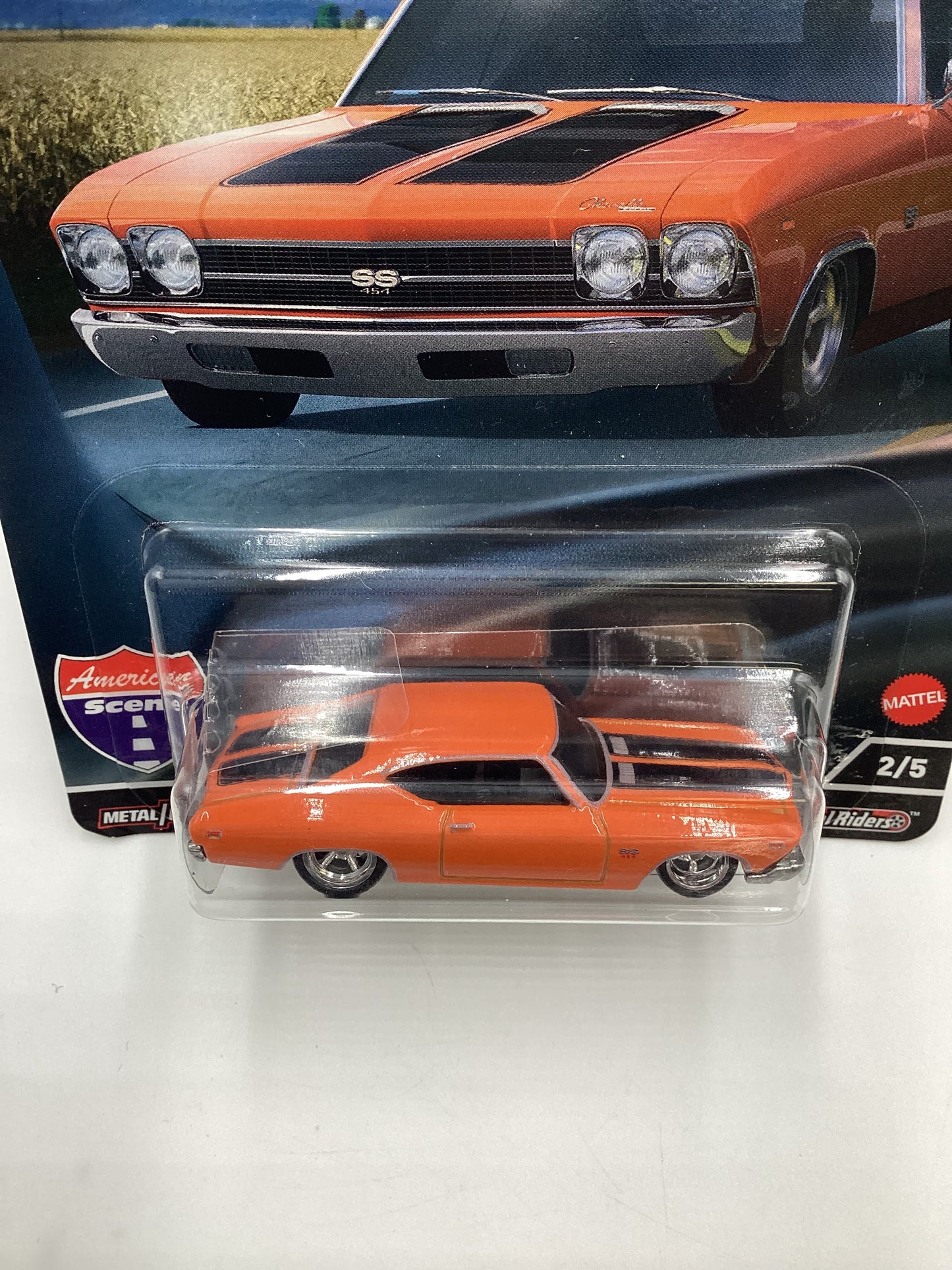 Hot wheels Premium American Scene #2 69 Chevelle SS 396 Orange 252G