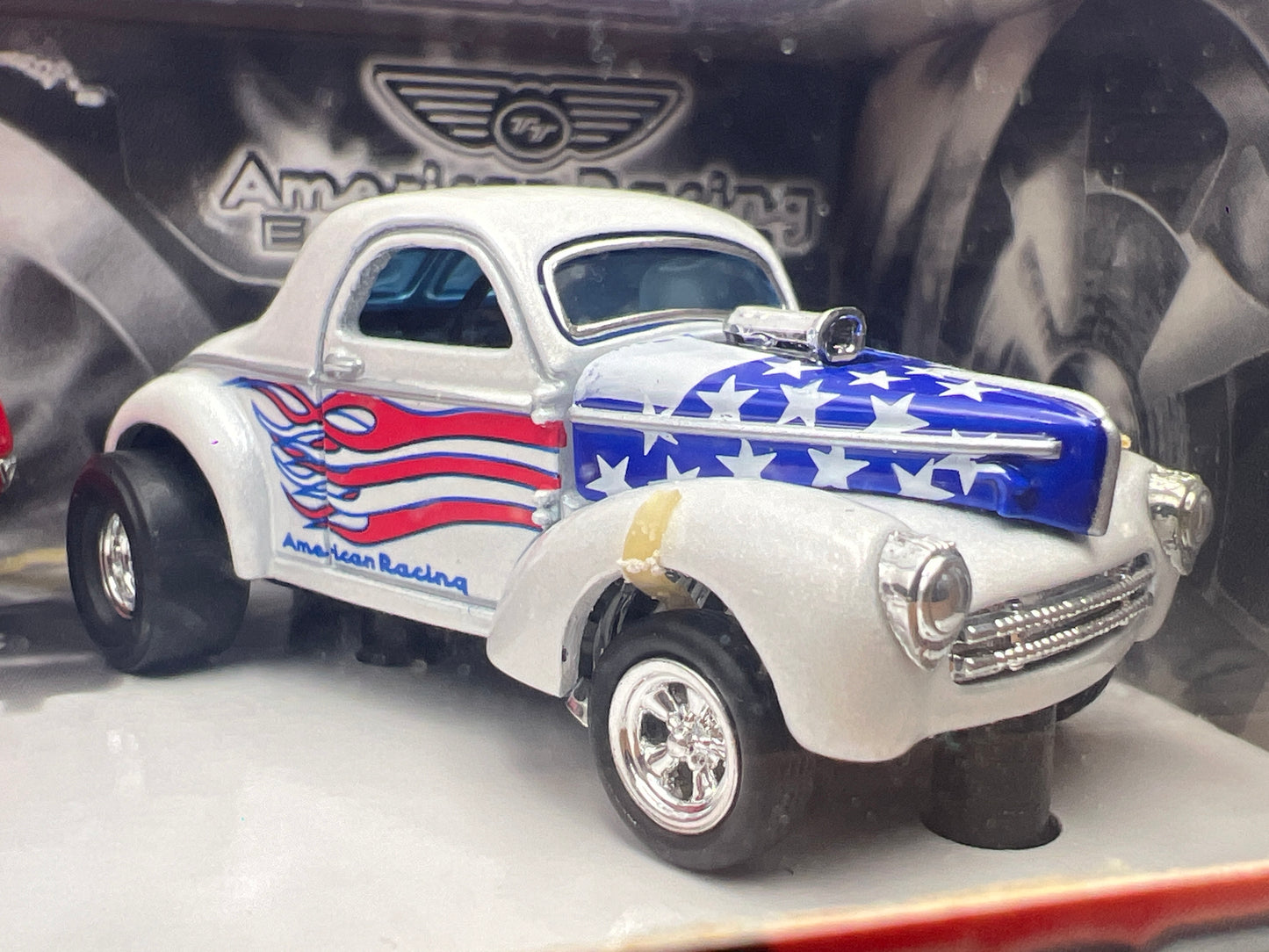 Hot Wheels 100% American Racing Equipped 2 Pack 65 Mustang & 41 Willys Coupe