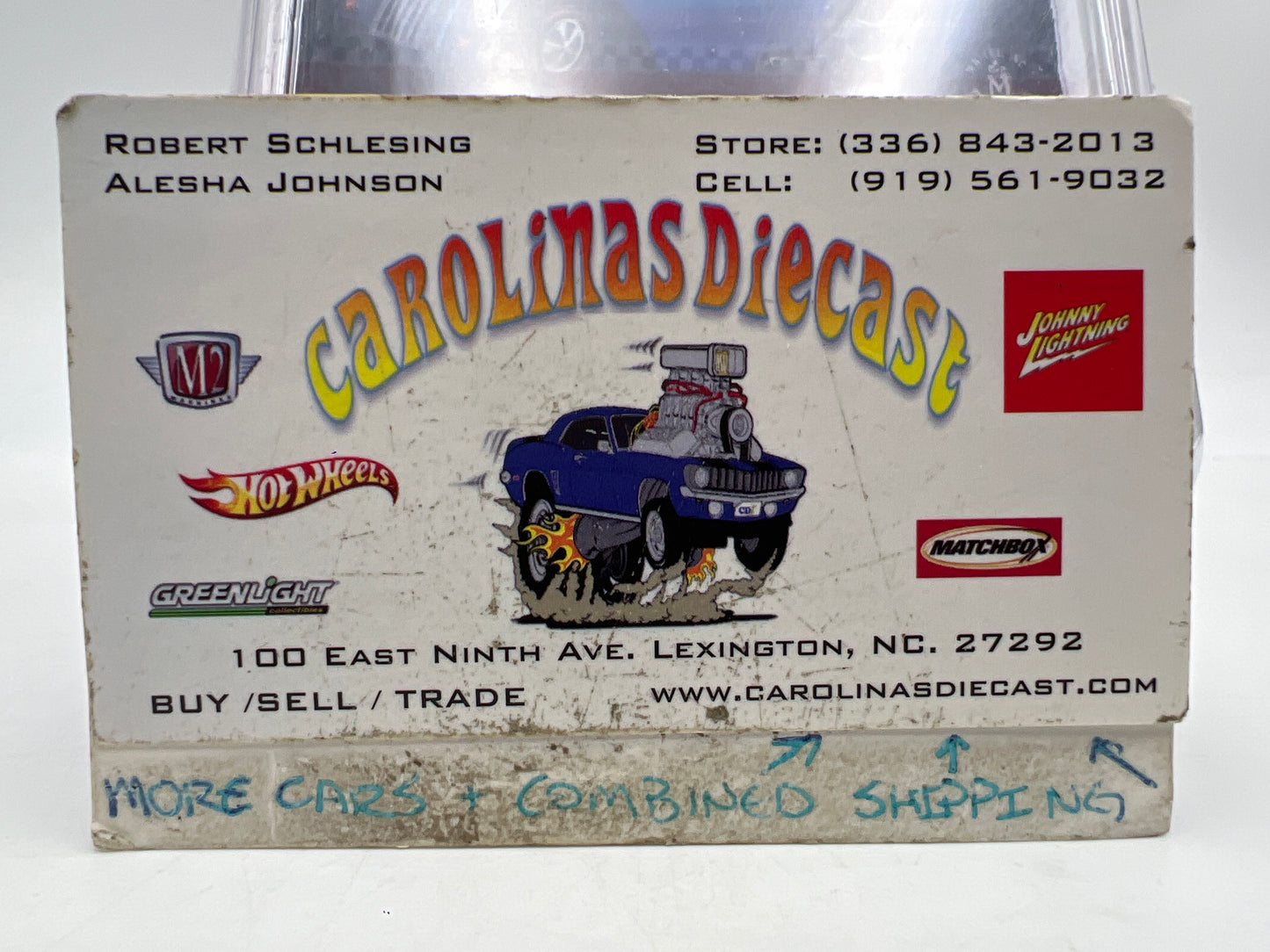 2014 Hot Wheels RLC Club Exclusive 2053/4000 Drag Dairy Blue W/Button & Protector