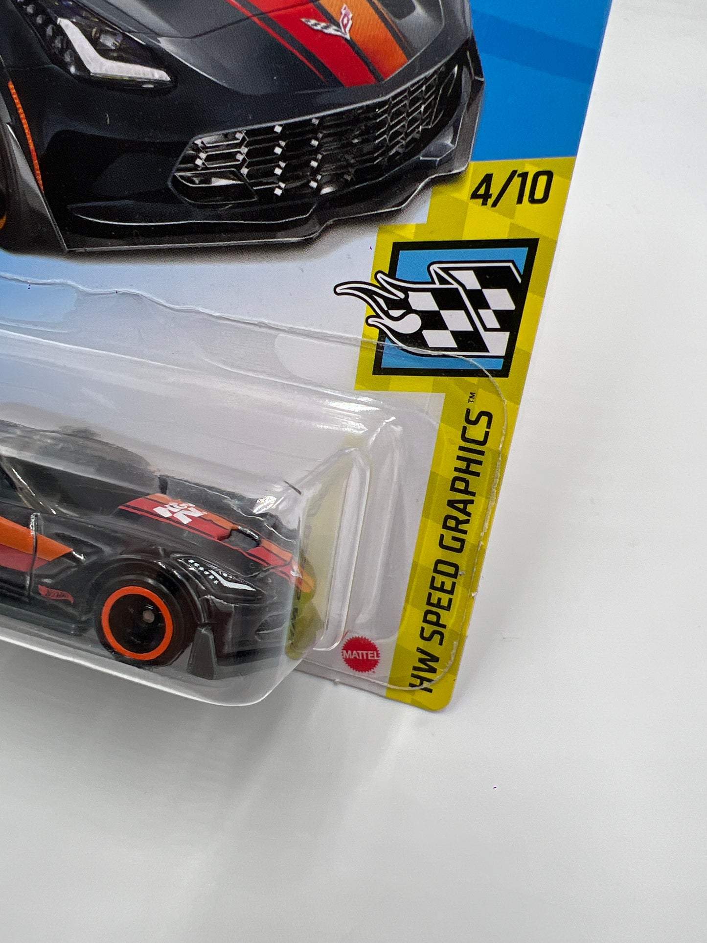 2021 Hot Wheels Super Treasure Hunt #114 Corvette C7 Z06 Convertible Black K&N W/Protector