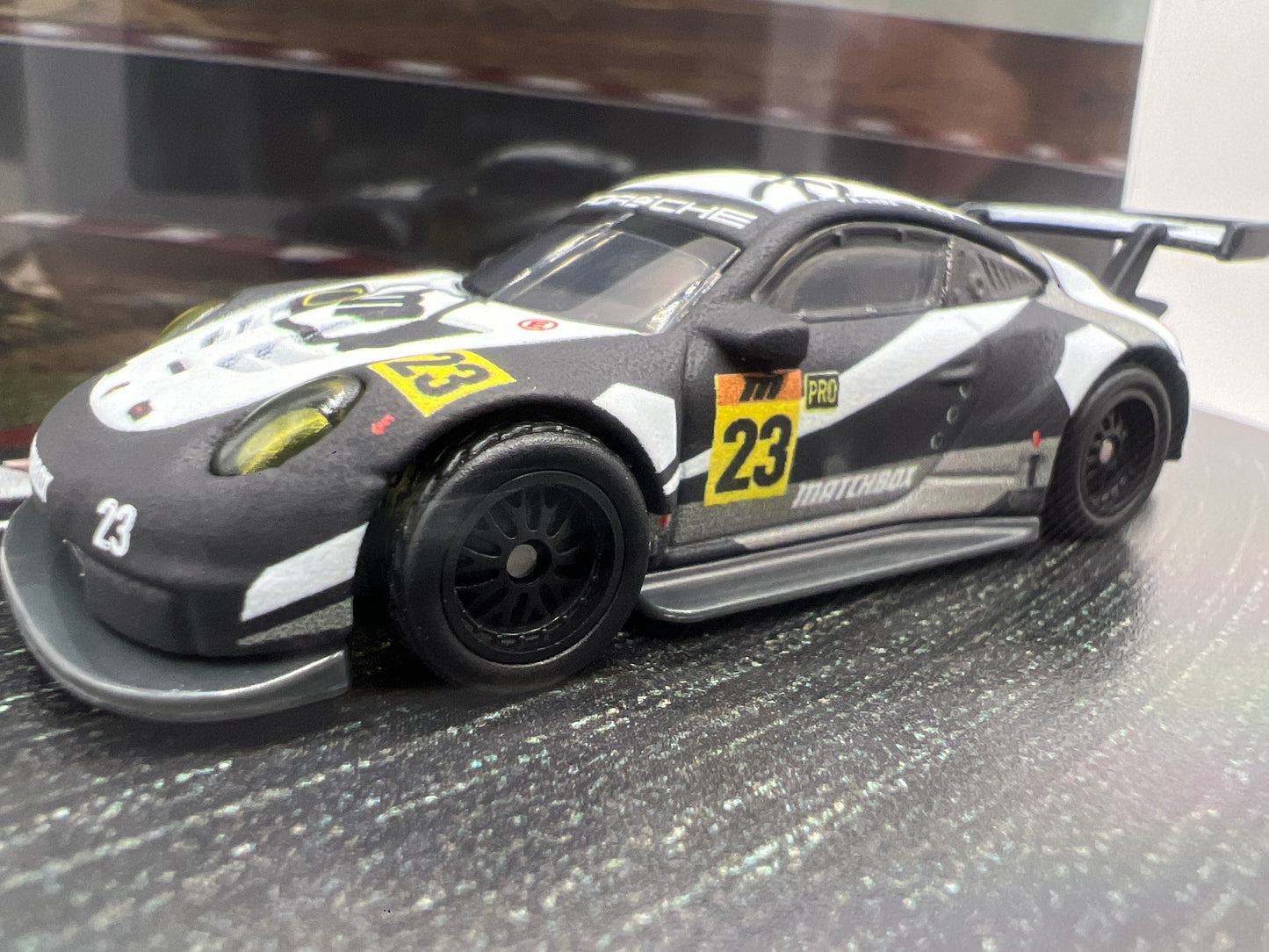 Matchbox Mattel Creations Porsche 911 RSR Black/White