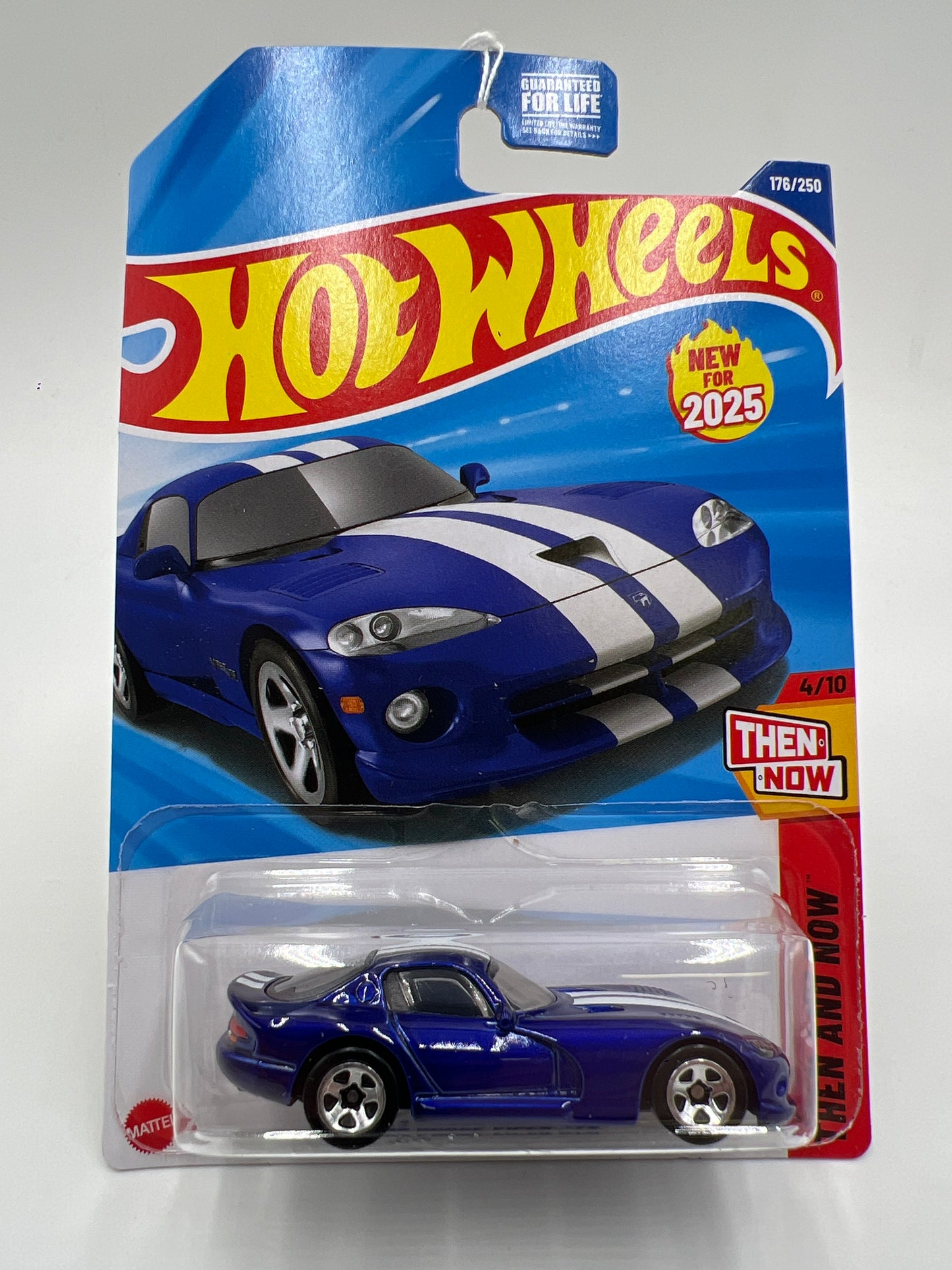2025 Hot Wheels J Case Then And Now #176 96 Dodge Viper GTS Blue 53C