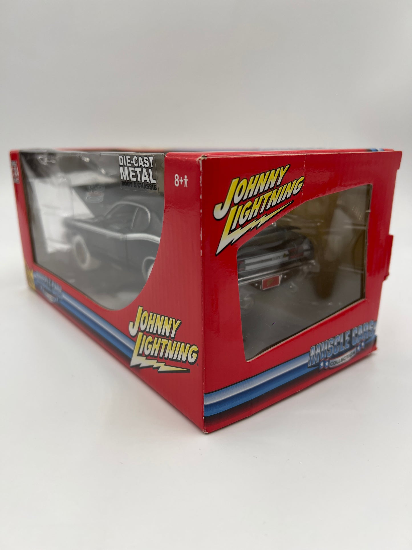 Johnny Lightning 1:24 Scale White Lightning Chase Muscle Cars 1971 Plymouth Duster 340 Black VHTF