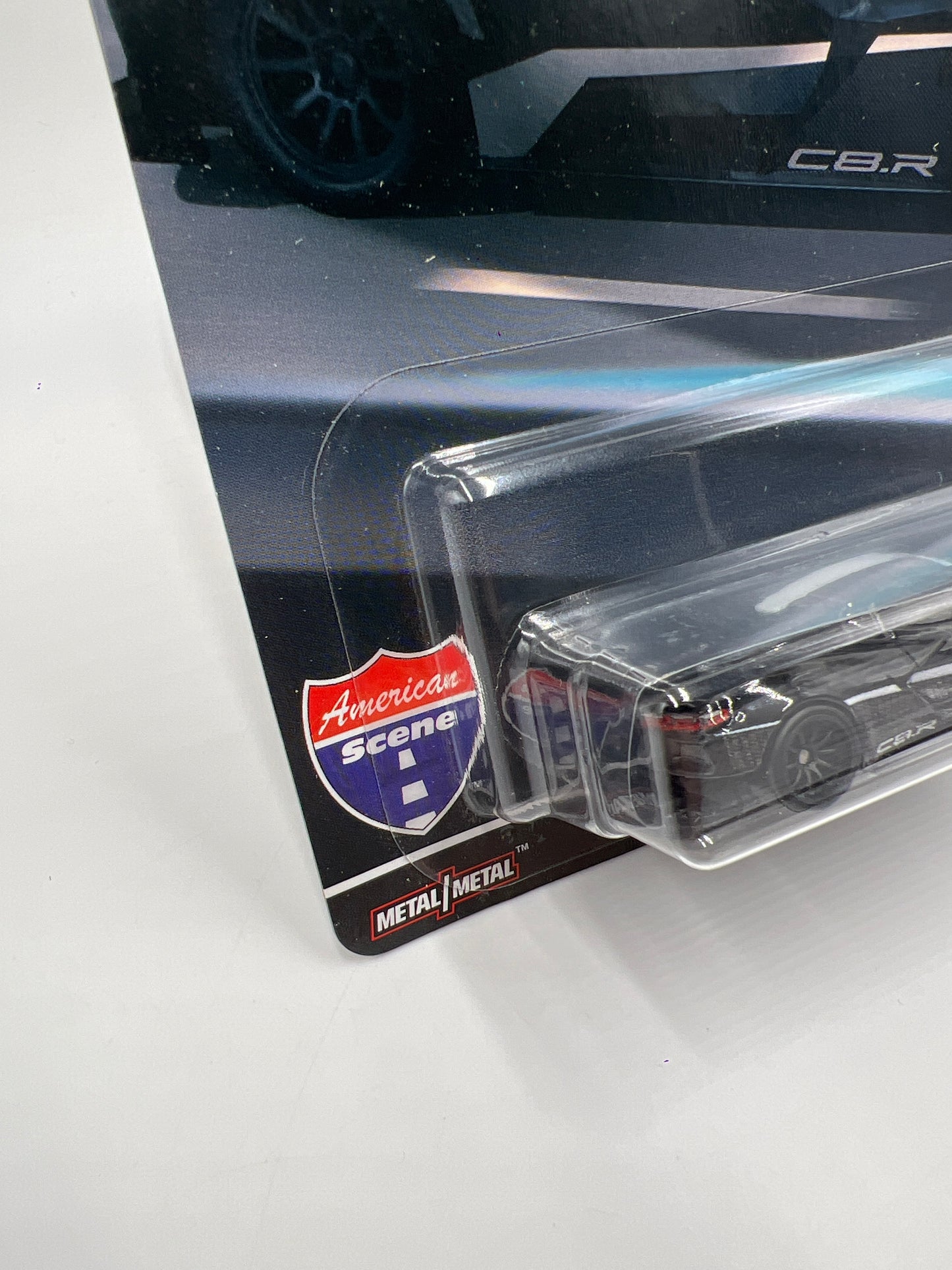 Hot Wheels Premium Car Culture American Scene CHASE #0 Corvette C8.R Black W/Protector Bad Card