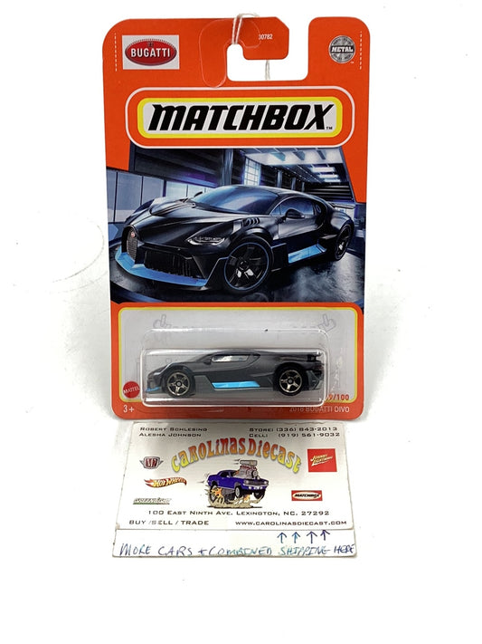 matchbox #39 2018 Bugatti Divo black YY2