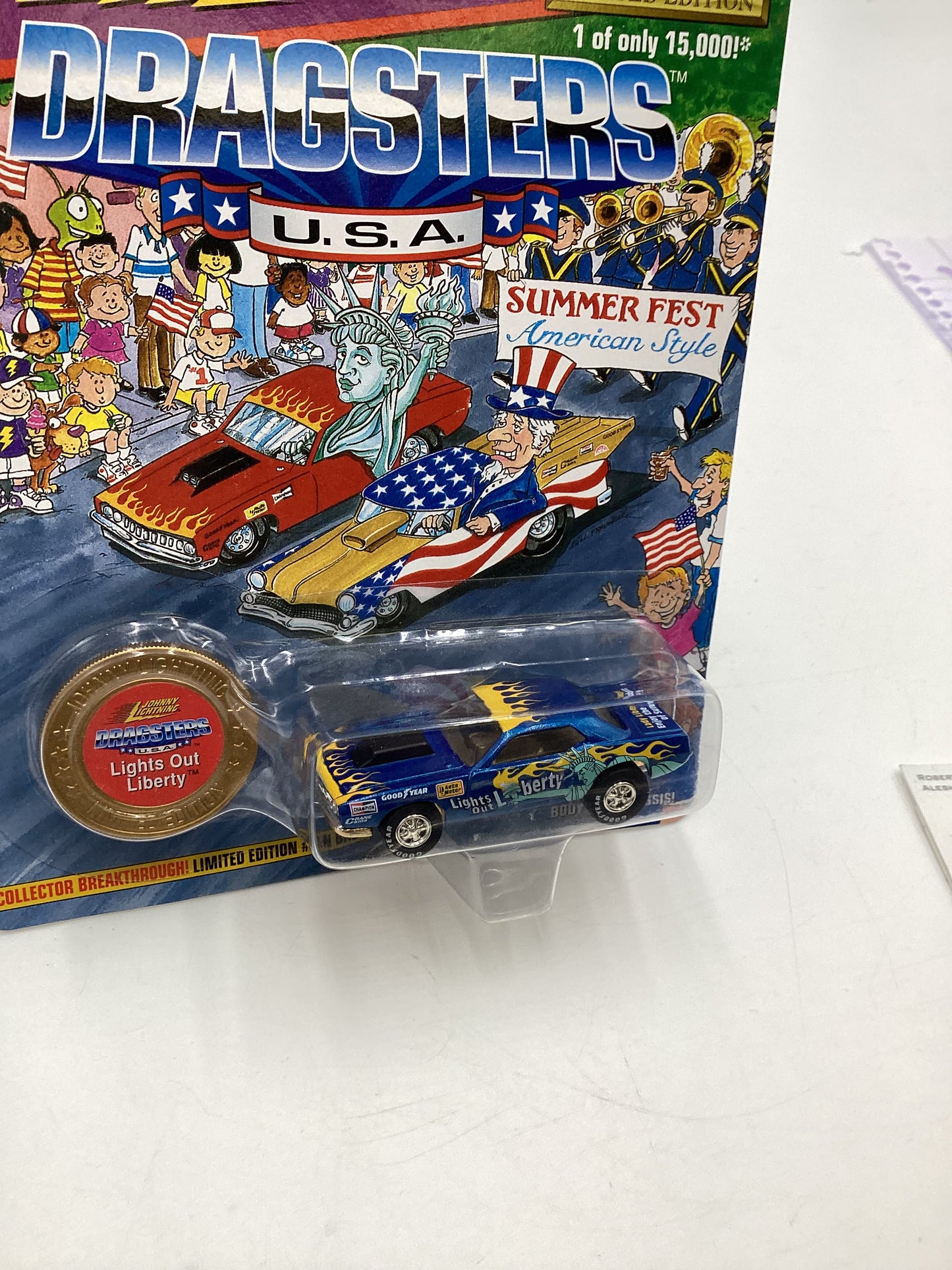 Johnny Lightning Dragsters U.S.A #8880/15000 Lights Out Liberty Blue 186D