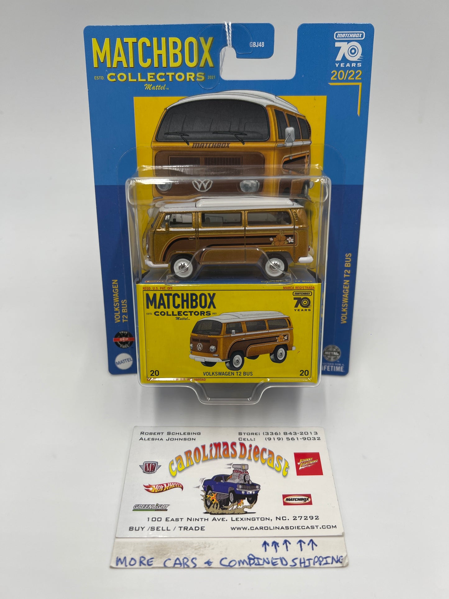 Matchbox Collectors #20 Volkswagen T2 Bus Gold 170H