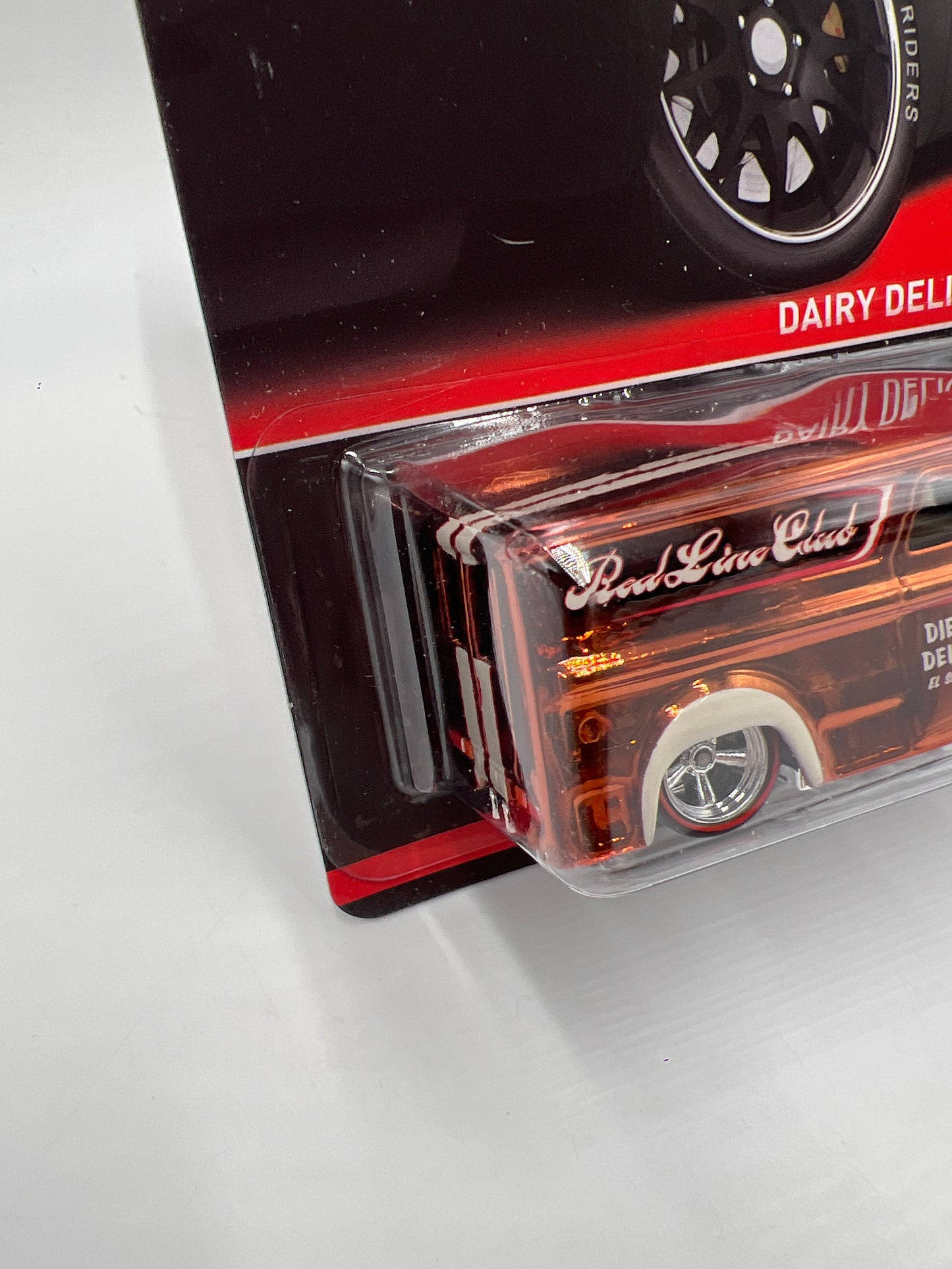 Hot Wheels RLC Real Riders Series 12 #4 2865/4500 Dairy Delivery Orange W/Protector