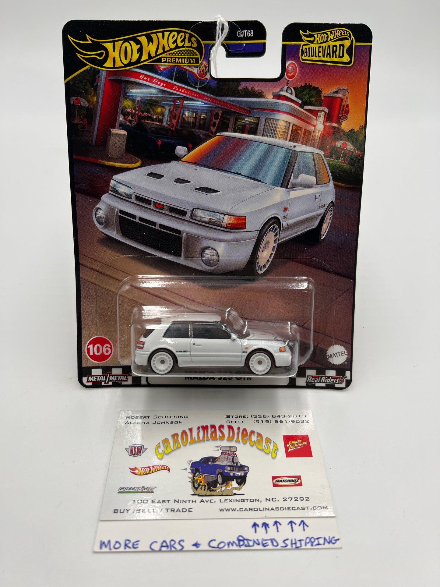 2024 Hot Wheels Boulevard #106 Mazda 323 GTR White 259F