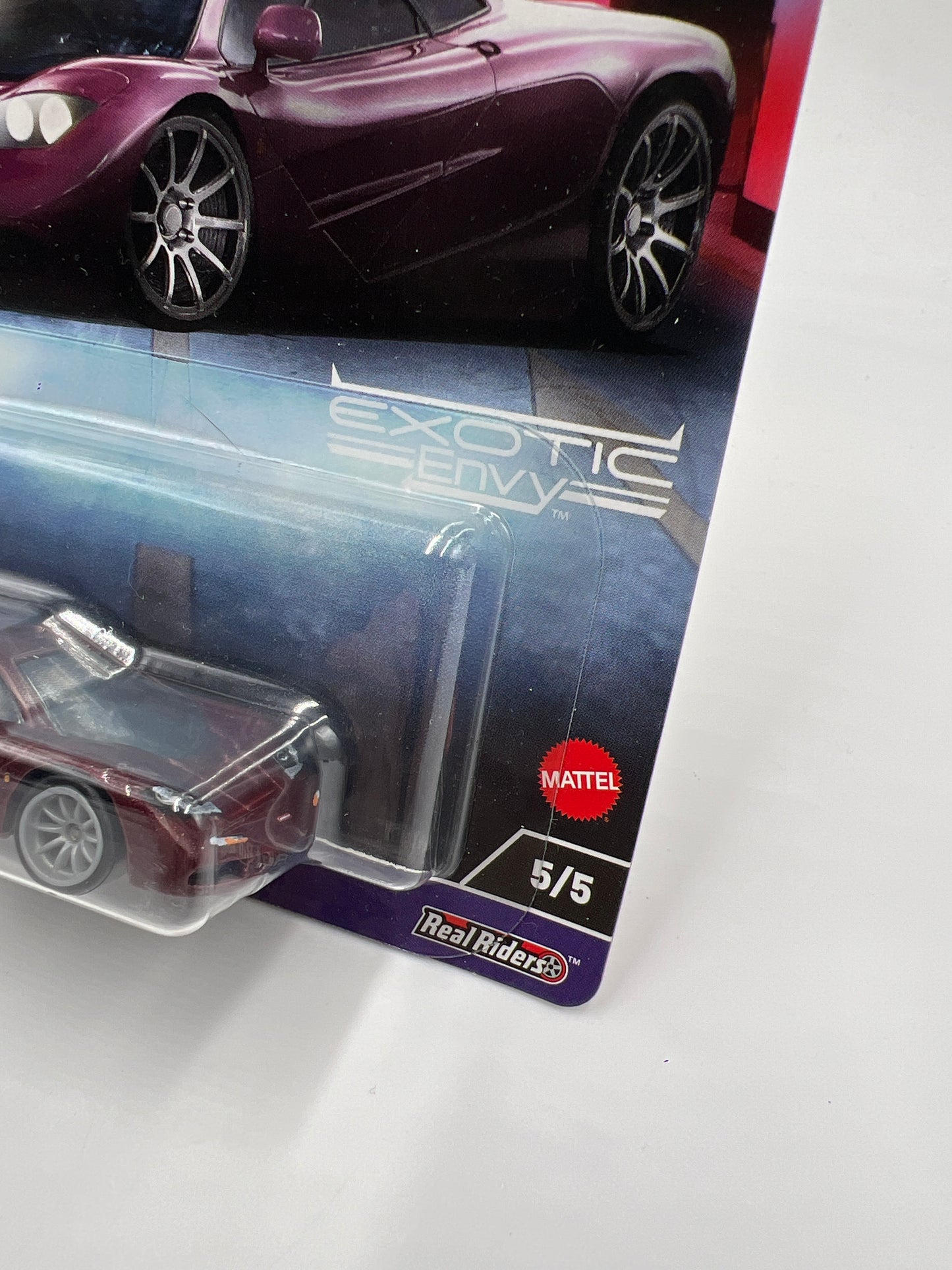 Hot Wheels Premium Car Culture Exotic Envy #5 McLaren F1 Maroon 244P